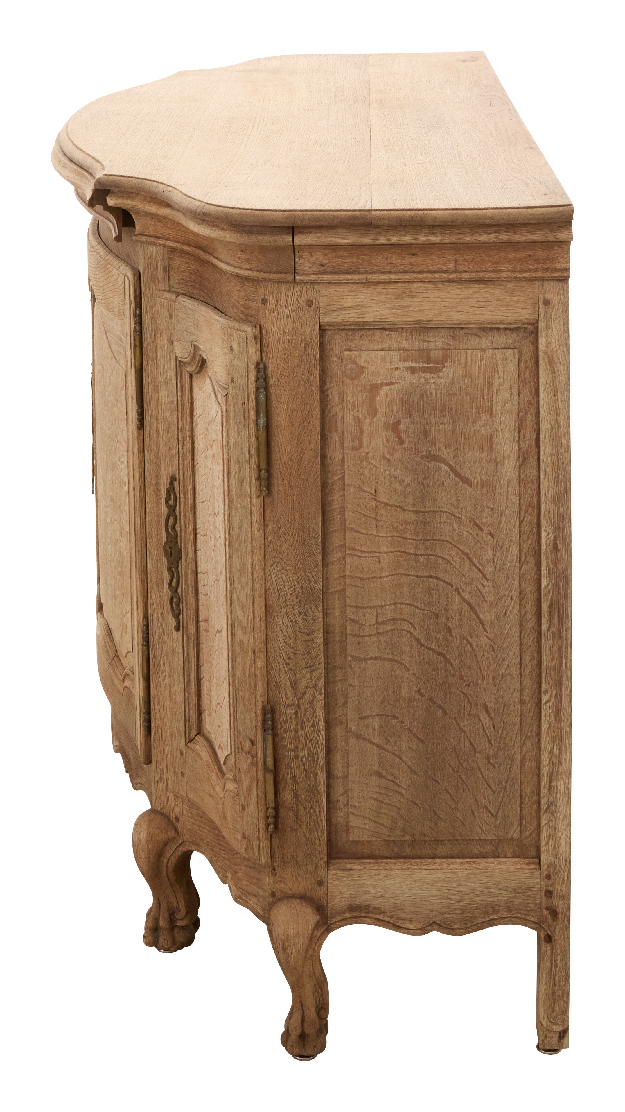 Jayson Home - Antique Oak Bowfront Sideboard
