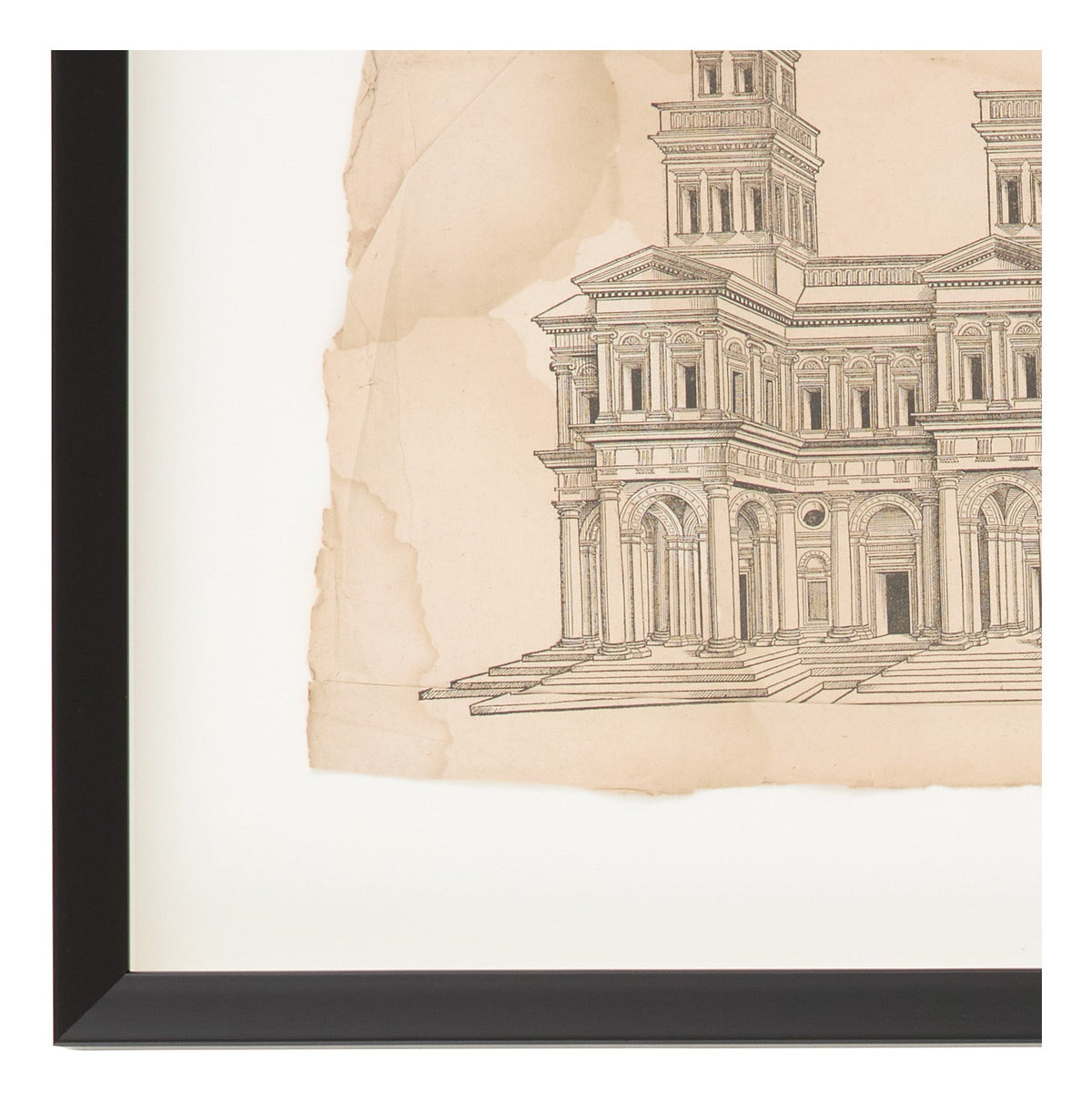 Jayson Home - Antique Charcoal Architectural Drawing I