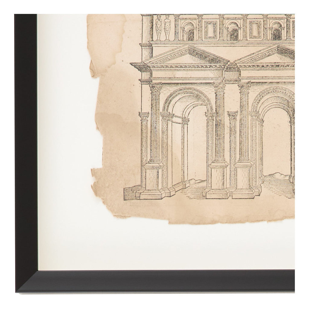 Jayson Home - Antique Charcoal Architectural Drawing II
