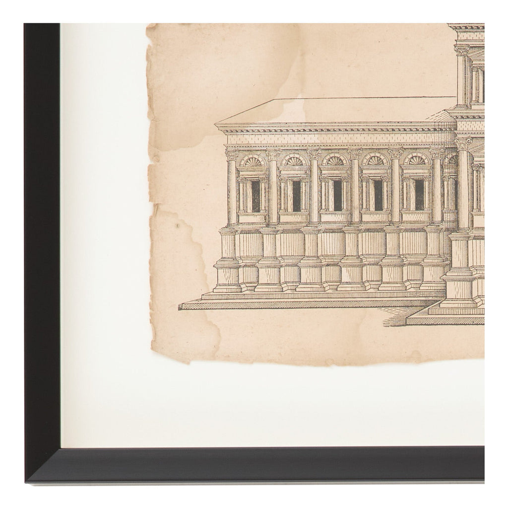Jayson Home - Antique Charcoal Architectural Drawing III