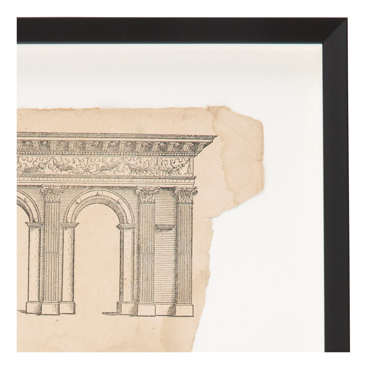 Jayson Home - Antique Charcoal Architectural Drawing IV