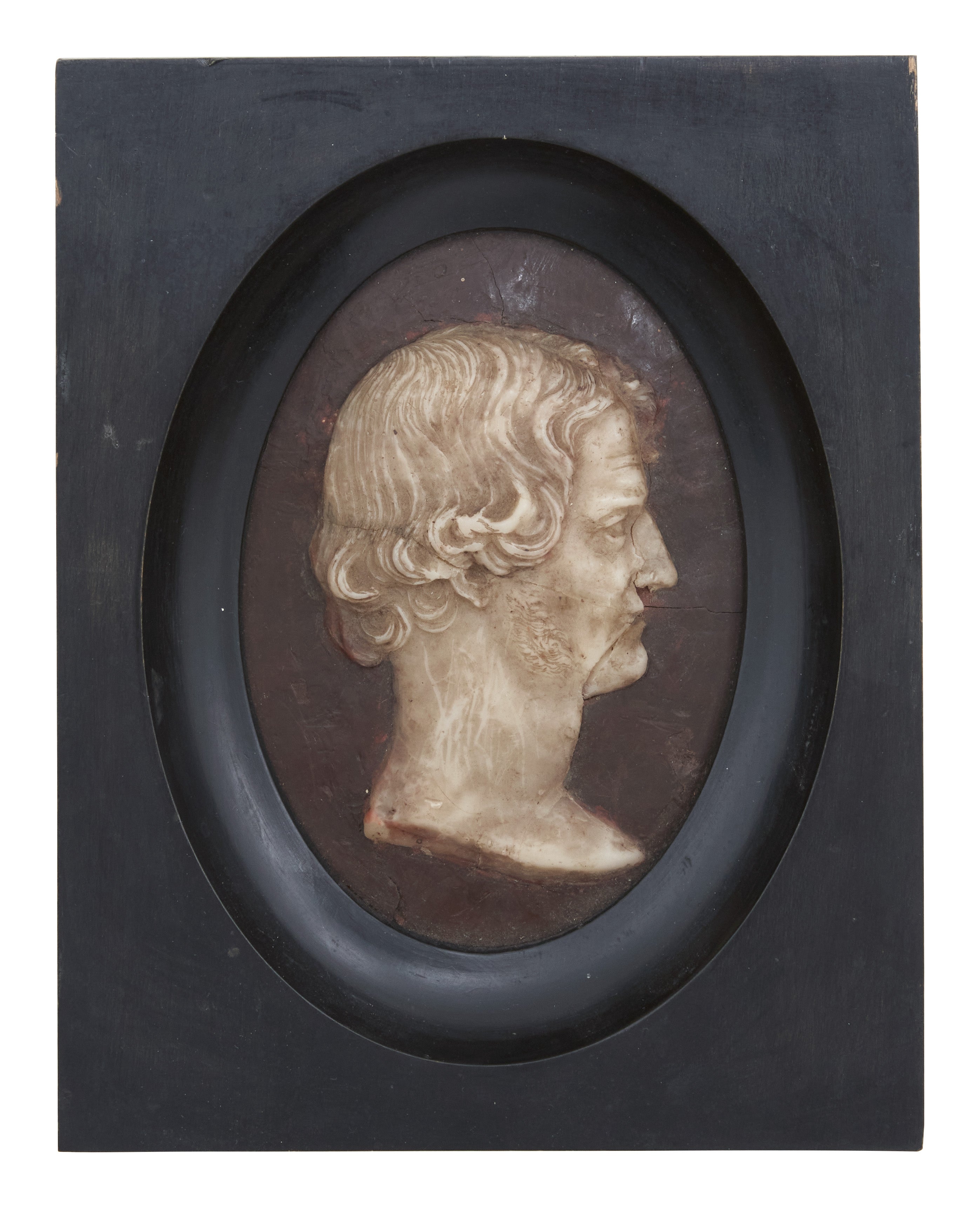 Jayson Home - Antique Framed Wax Silhouette Cameo