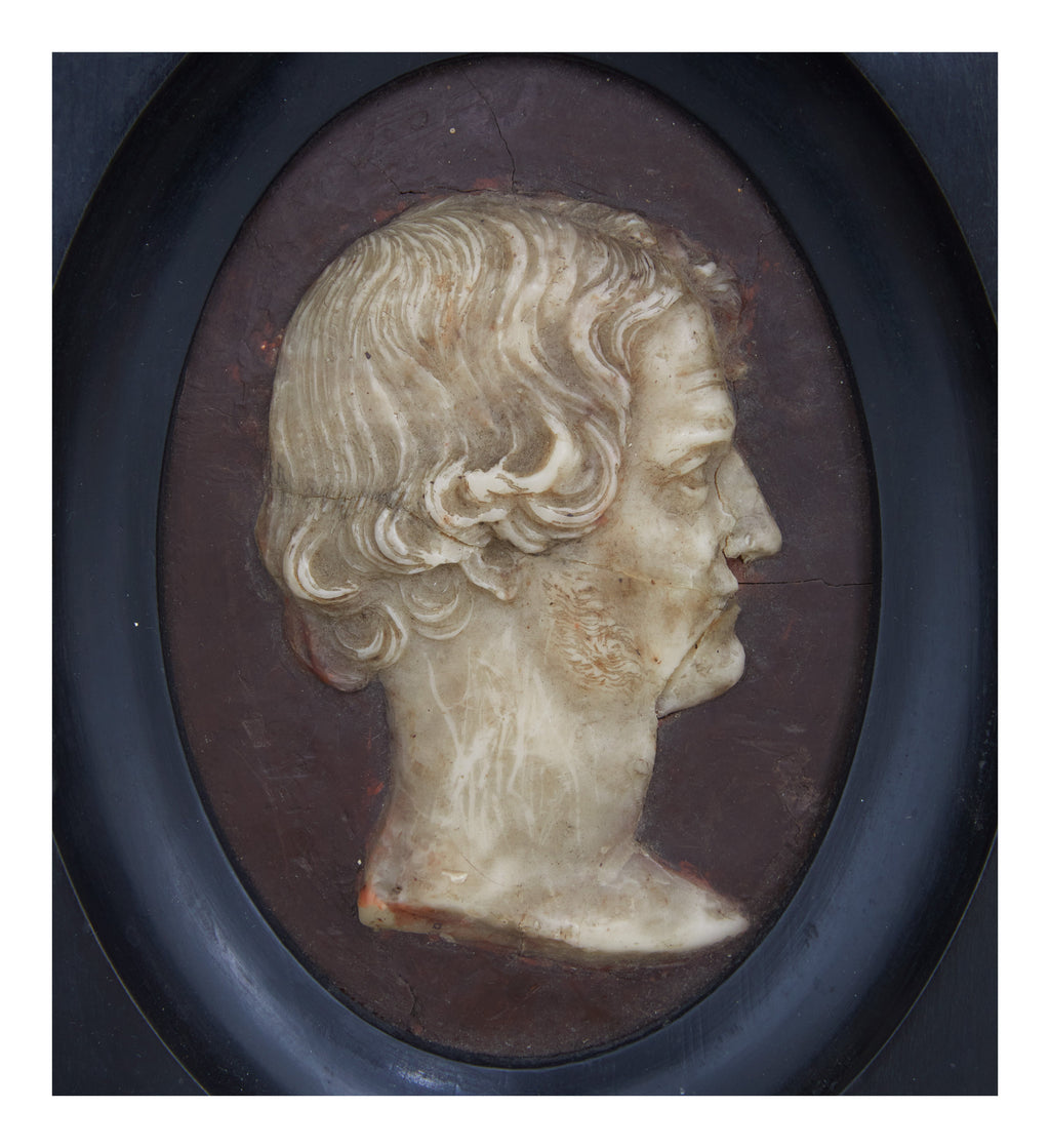 Jayson Home - Antique Framed Wax Silhouette Cameo