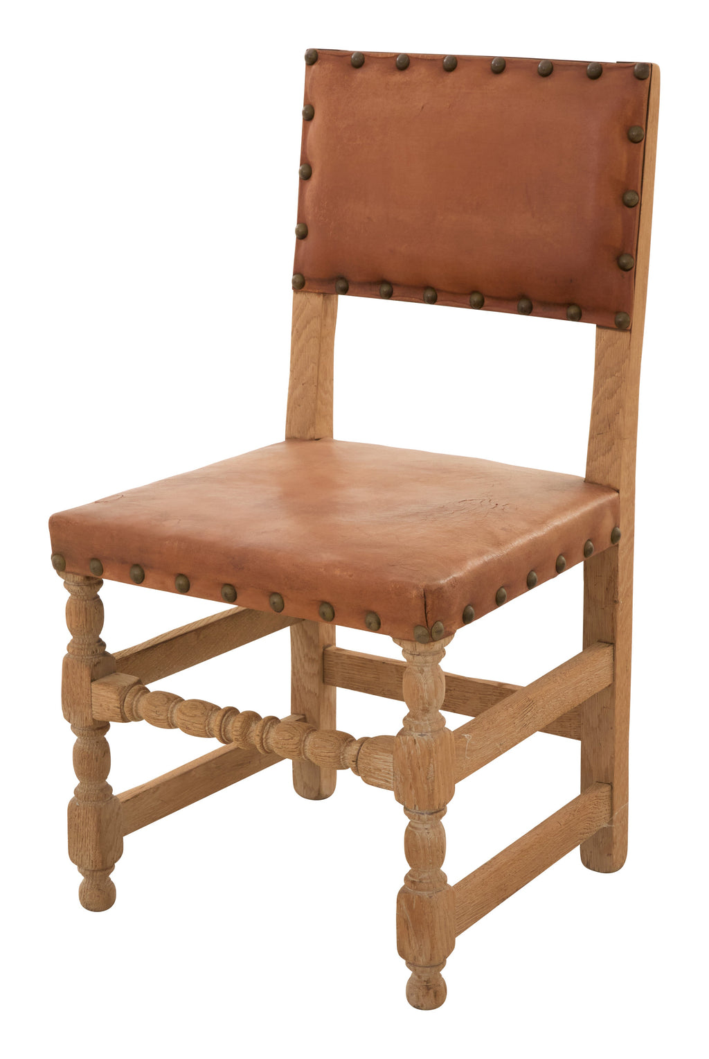 Jayson Home - Antique Leather Dining Chair
