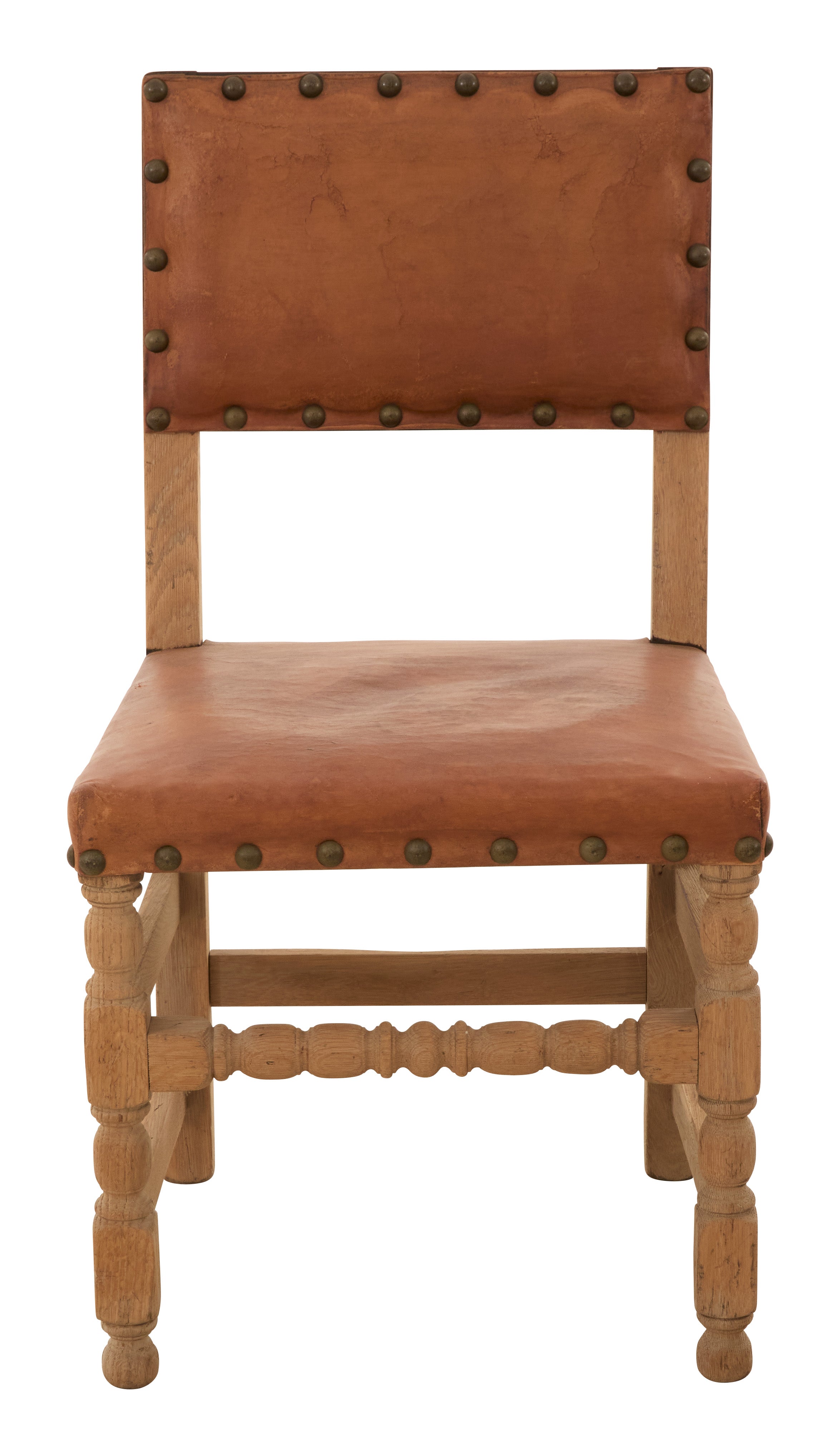 Jayson Home - Antique Leather Dining Chair