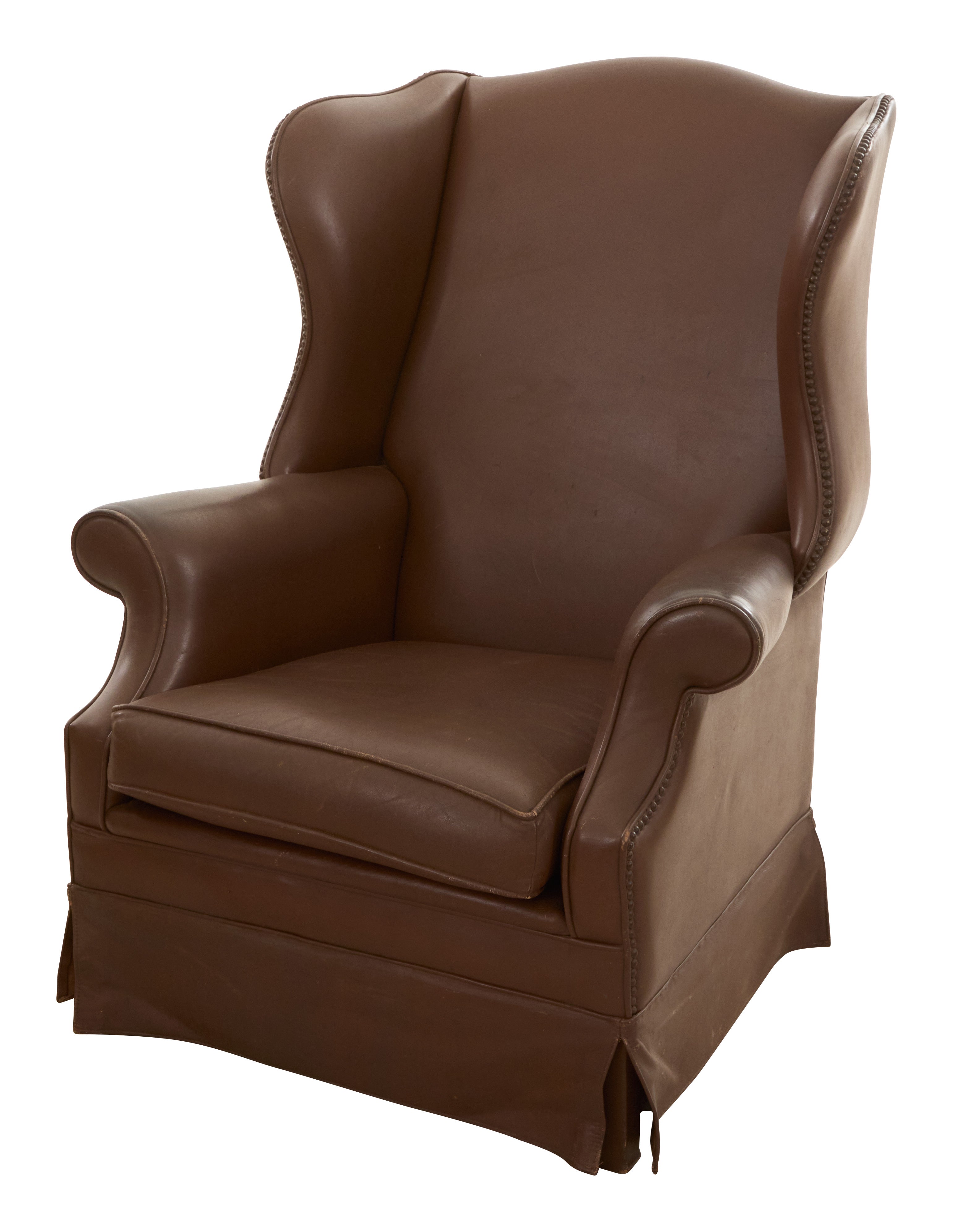Jayson Home - Vintage Leather Wingback Chair