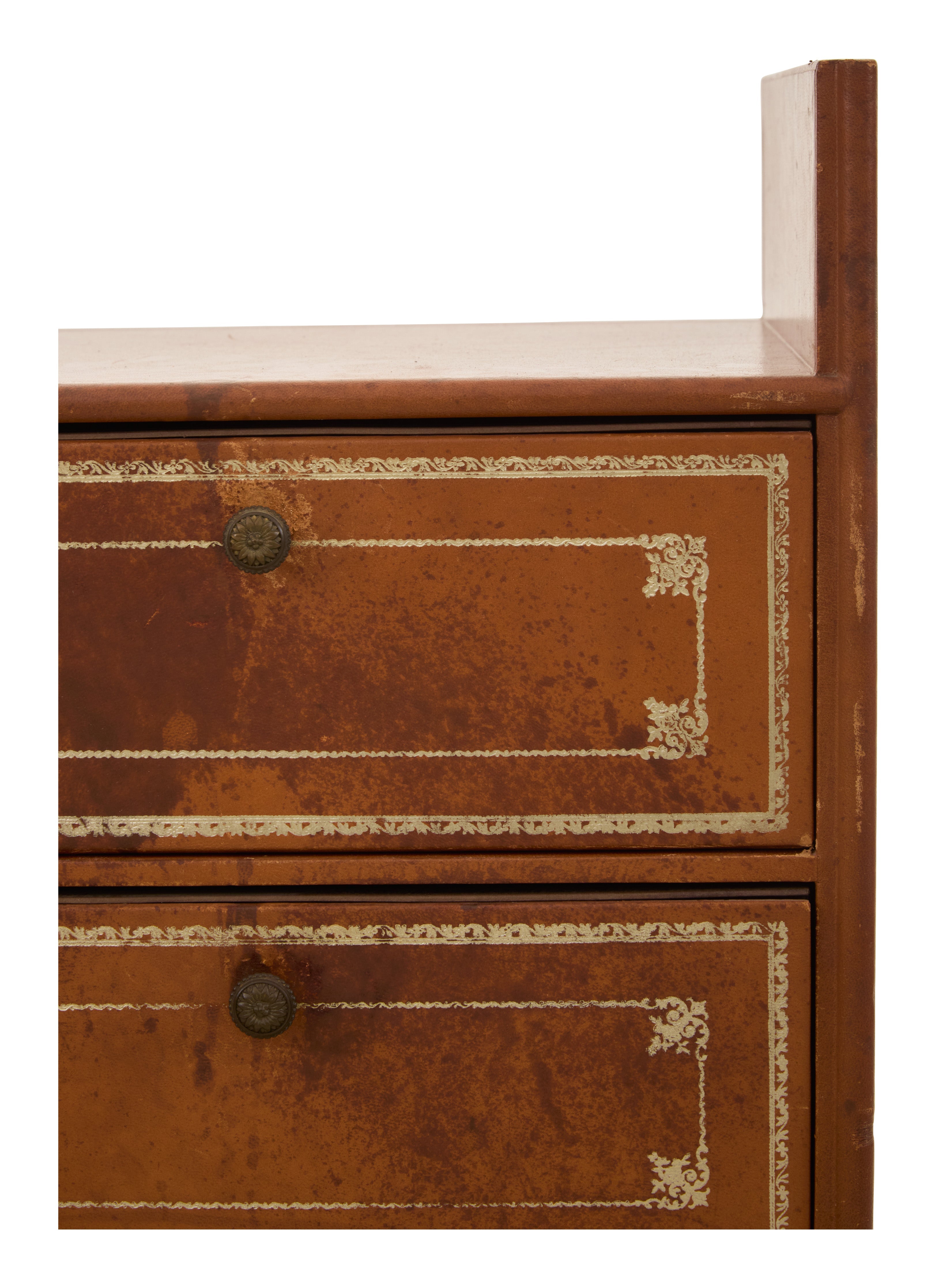 Jayson Home - Vintage Leather Nightstand