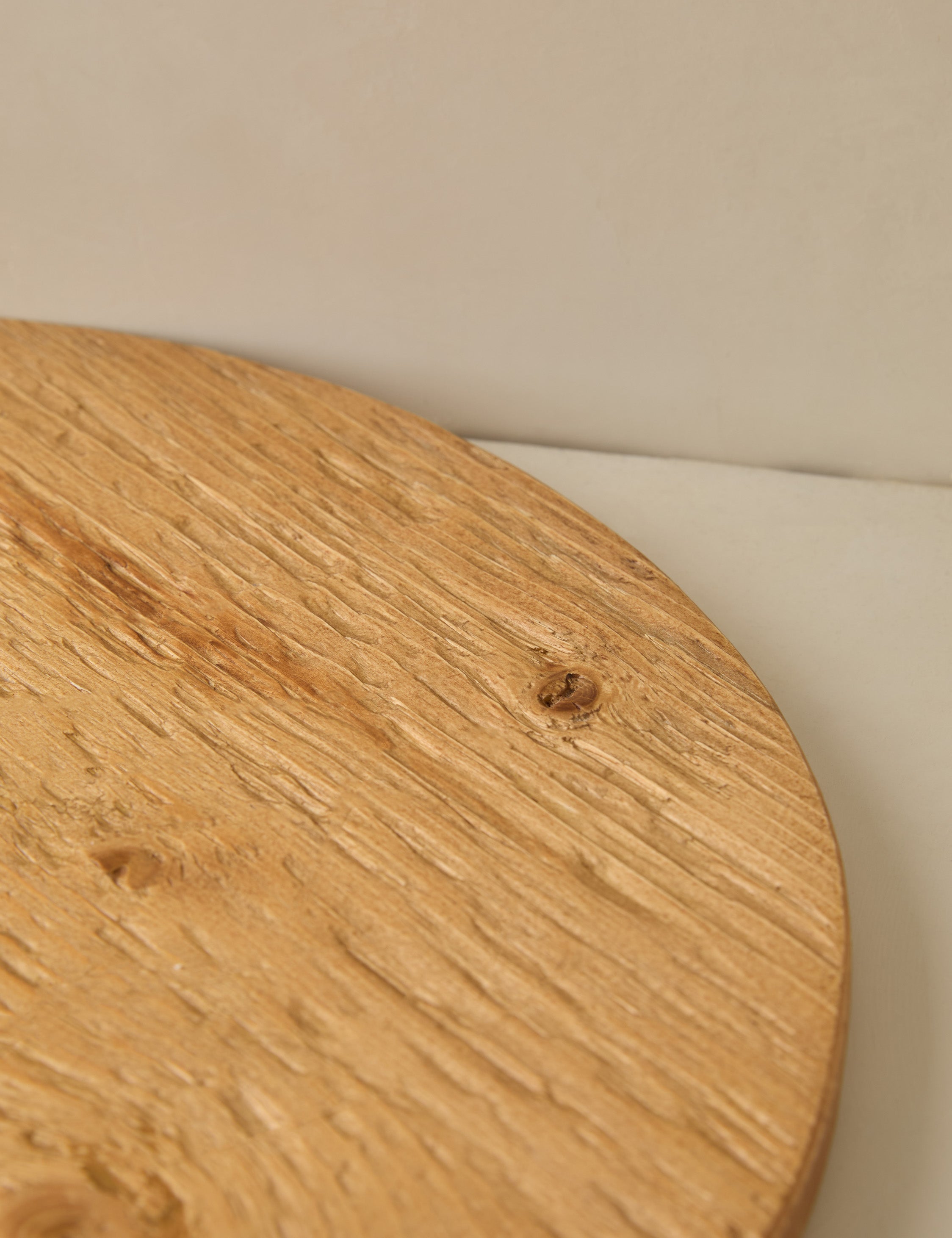 Lulu and Georgia - Handcrafted Round Pine Serving Board by etúHOME
