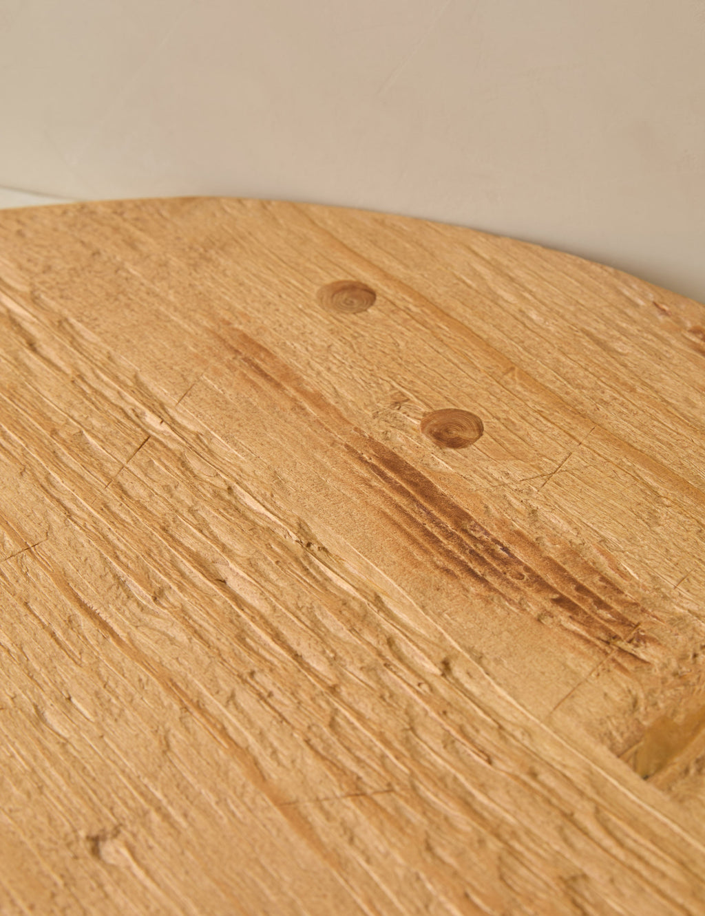 Lulu and Georgia - Handcrafted Round Pine Serving Board by etúHOME