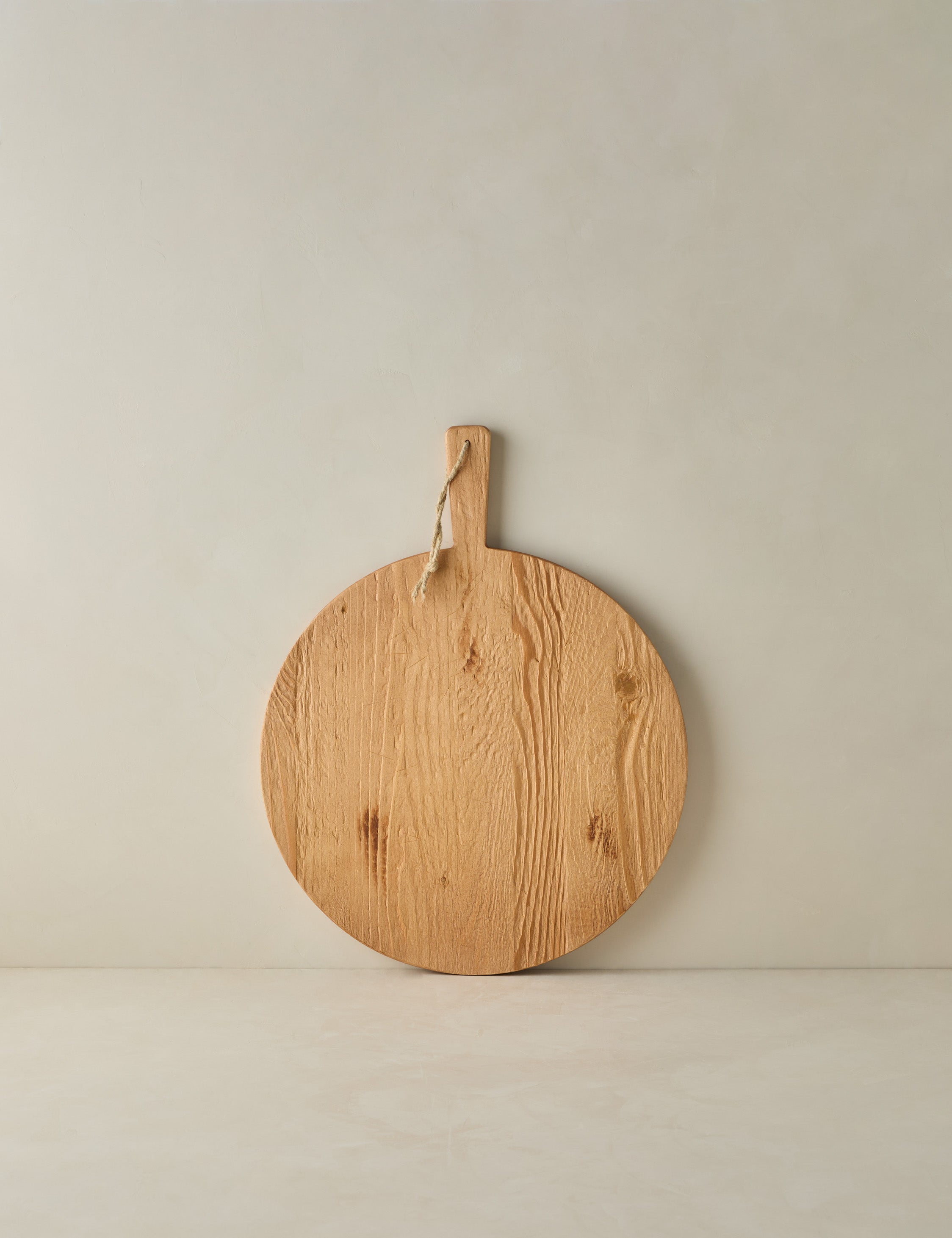 Lulu and Georgia - Handcrafted Round Pine Serving Board by etúHOME