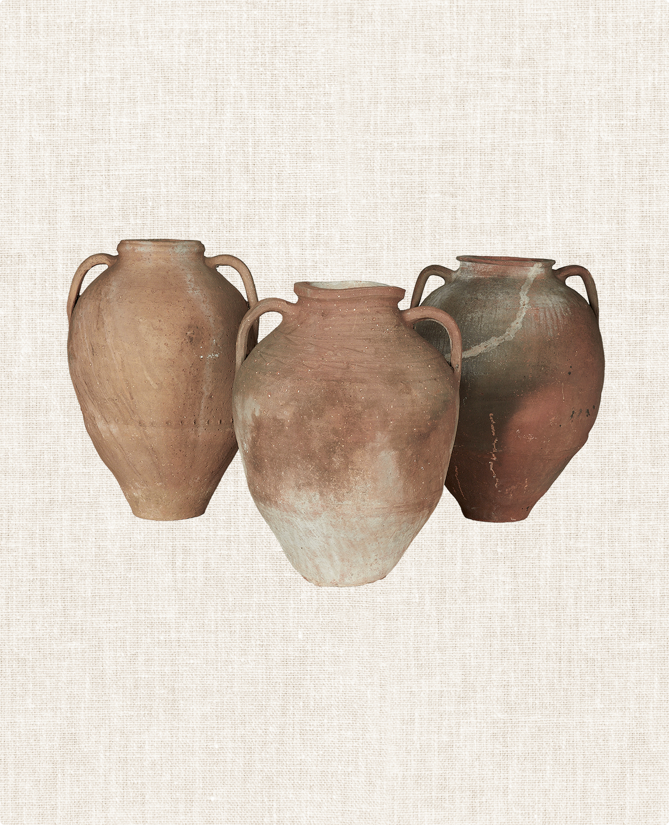 Olive Ateliers - Two Handle Pot - Terra Cotta