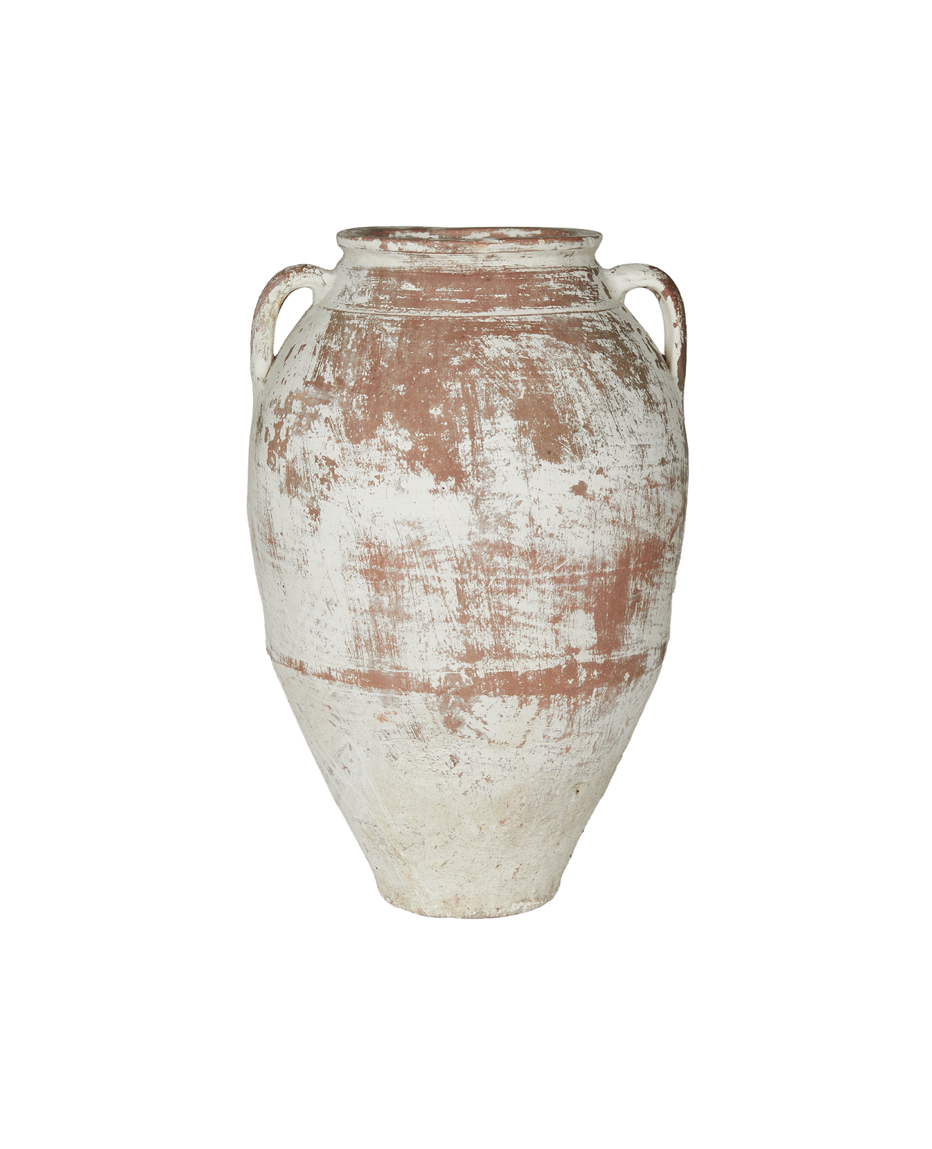 Olive Ateliers - Two Handle Pot - White Wash