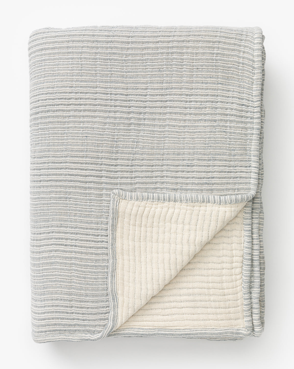 McGee & Co - Hanson Striped Cotton Coverlet