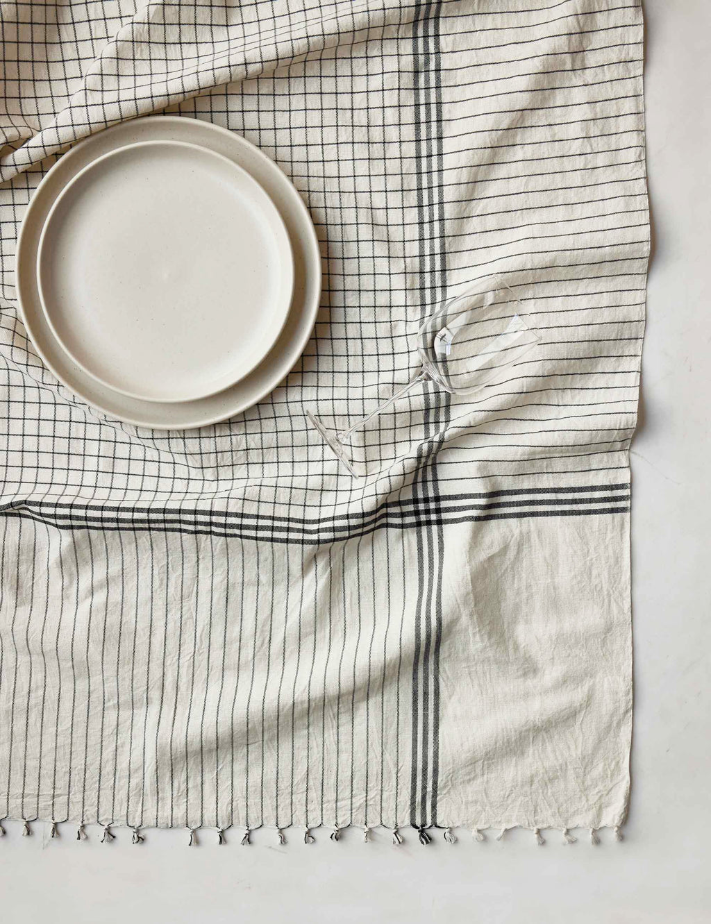 Lulu and Georgia - French Lattice Tablecloth by Heather Taylor Home