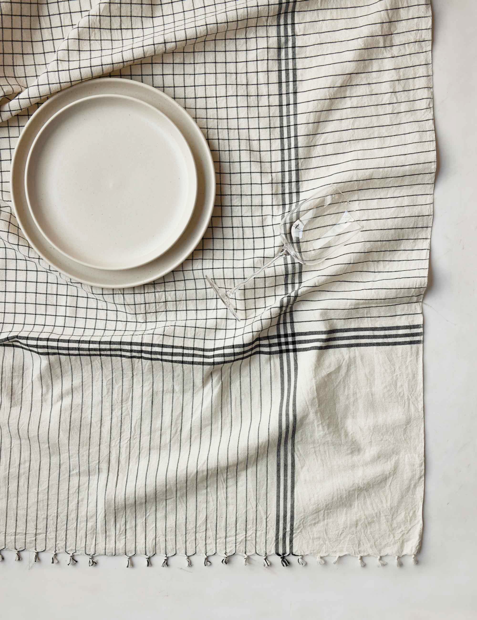 Lulu and Georgia - French Lattice Tablecloth by Heather Taylor Home