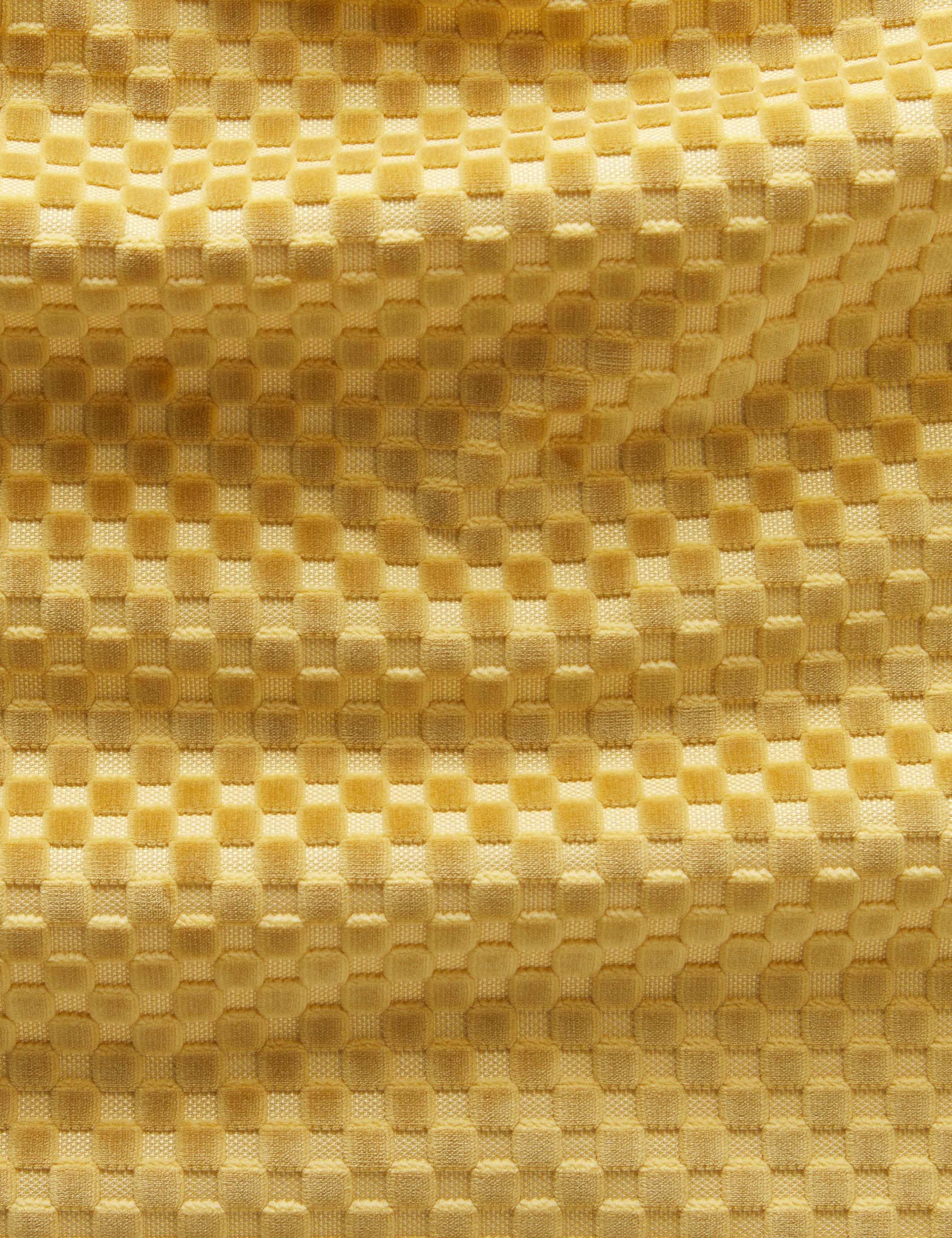Lulu and Georgia - Hi - Lo Checker Velvet Fabric by Sarah Sherman Samuel