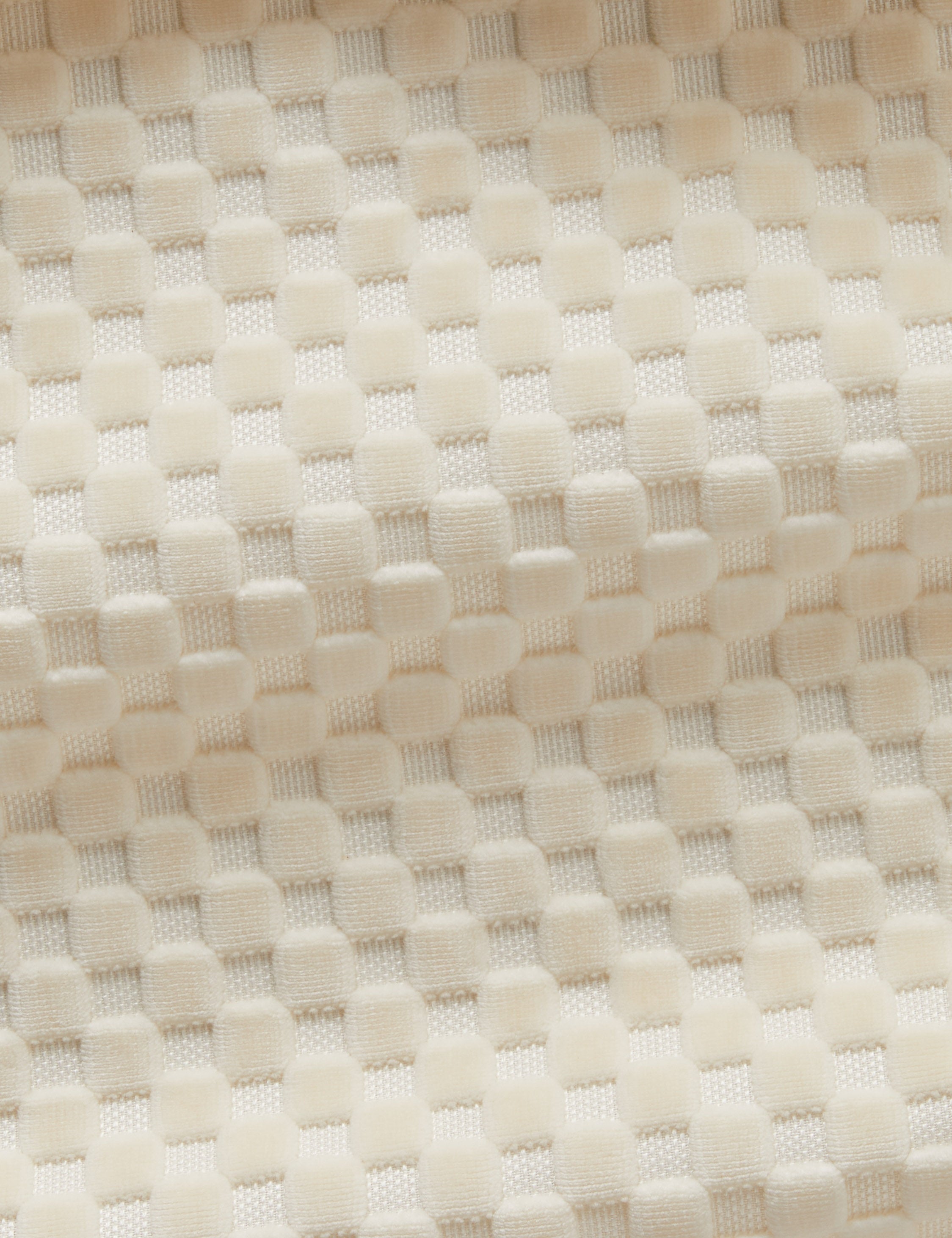 Lulu and Georgia - Hi - Lo Checker Velvet Fabric by Sarah Sherman Samuel