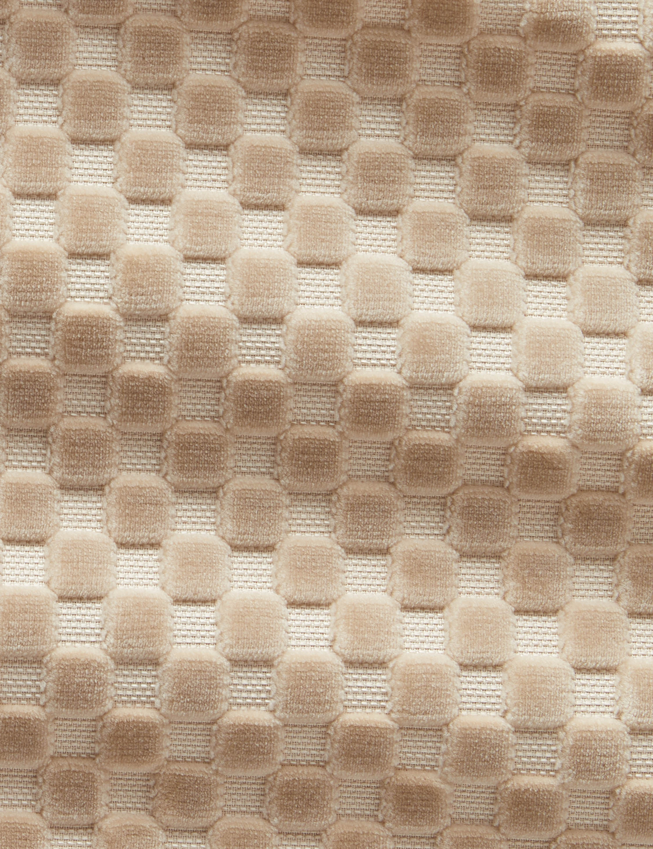 Lulu and Georgia - Hi - Lo Checker Velvet Fabric by Sarah Sherman Samuel