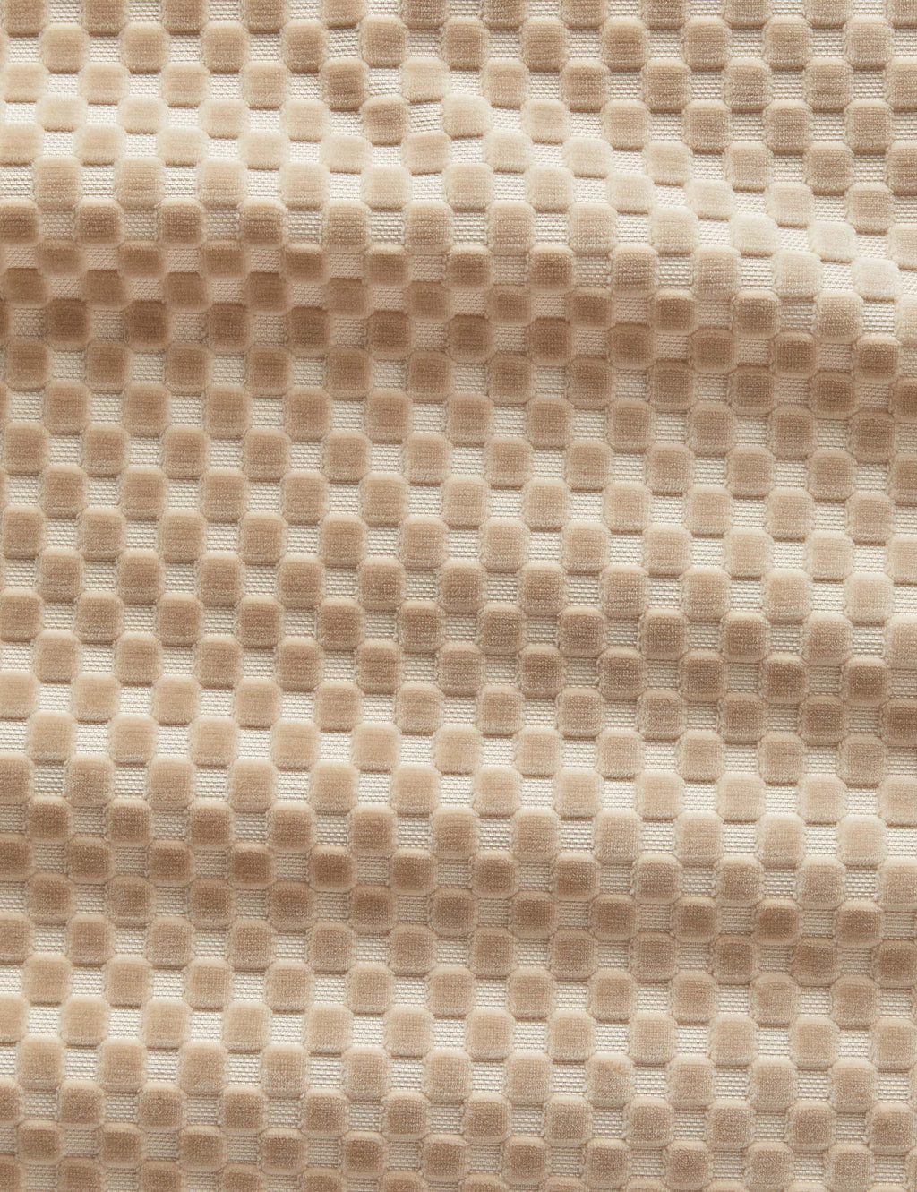 Lulu and Georgia - Hi - Lo Checker Velvet Fabric by Sarah Sherman Samuel
