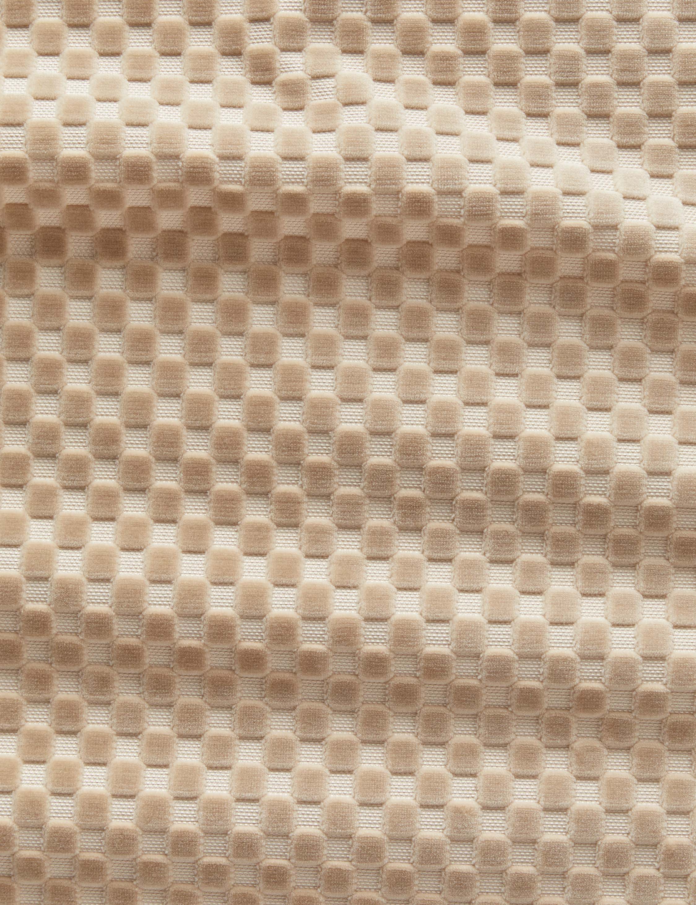 Lulu and Georgia - Hi - Lo Checker Velvet Fabric by Sarah Sherman Samuel