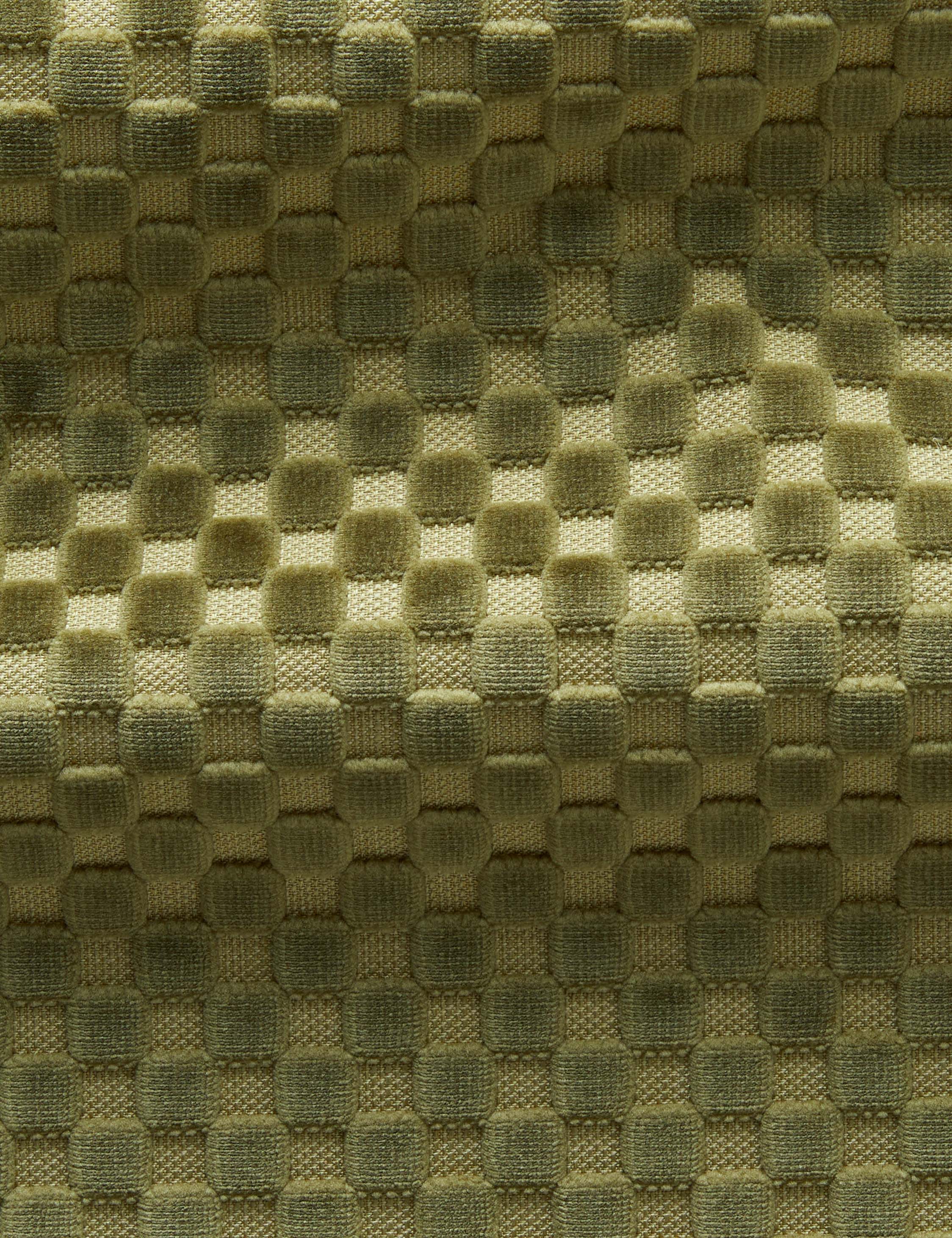 Lulu and Georgia - Hi - Lo Checker Velvet Fabric by Sarah Sherman Samuel