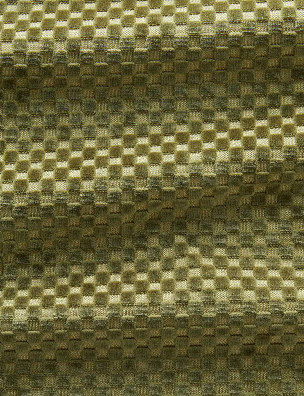 Lulu and Georgia - Hi - Lo Checker Velvet Fabric by Sarah Sherman Samuel