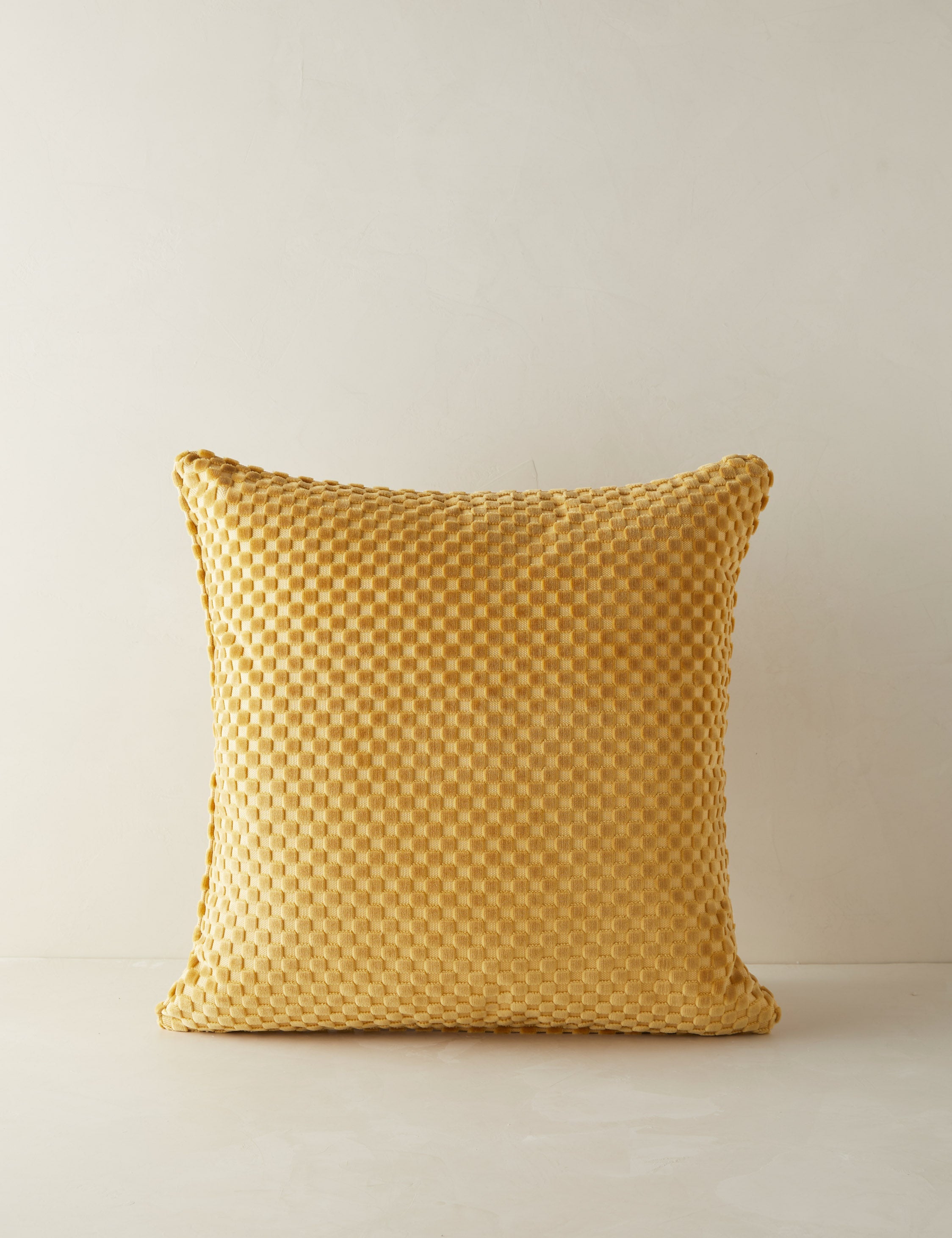 Lulu and Georgia - Hi - Lo Checker Velvet Pillow by Sarah Sherman Samuel