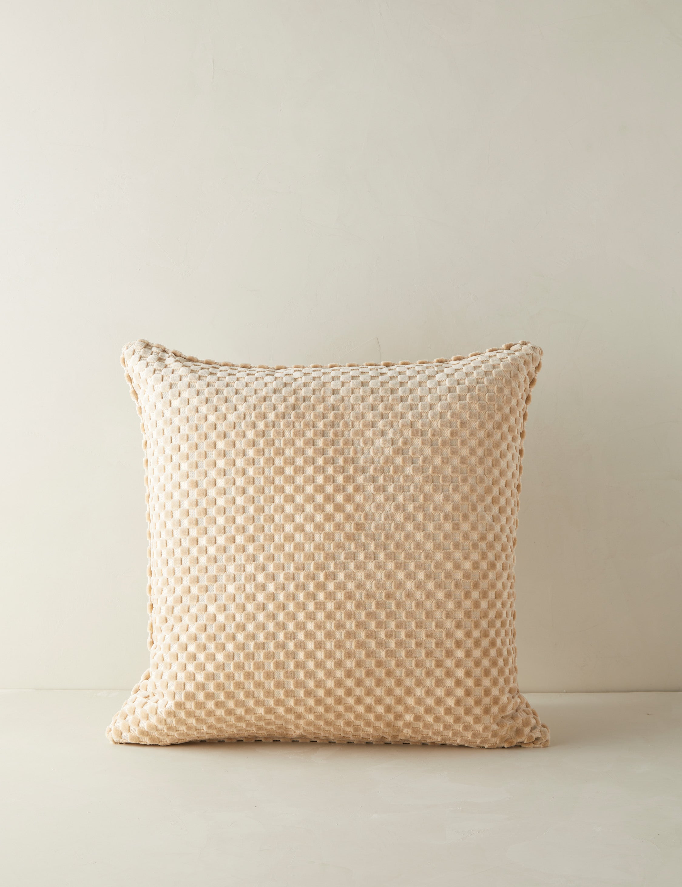 Lulu and Georgia - Hi - Lo Checker Velvet Pillow by Sarah Sherman Samuel