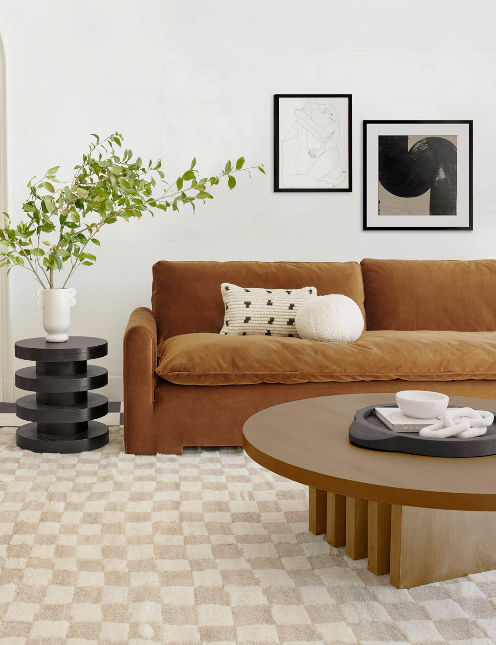 Lulu and Georgia - Pentwater Round Side Table by Sarah Sherman Samuel