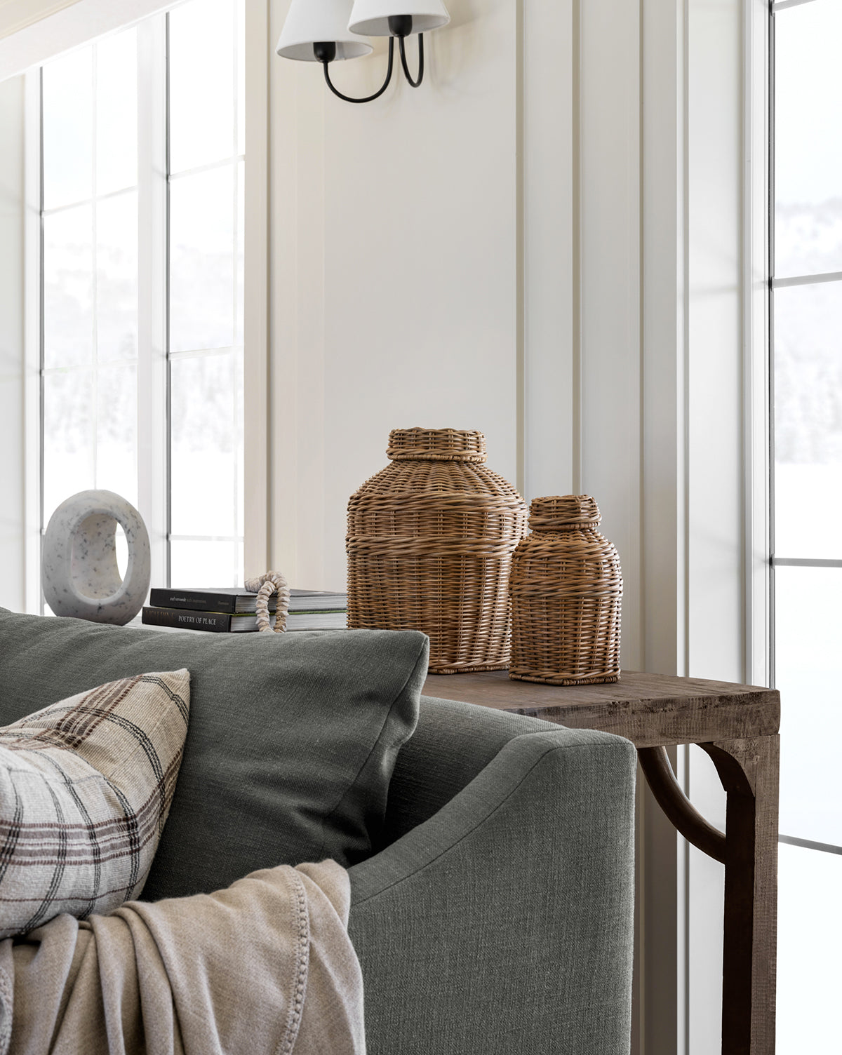 McGee & Co - Ahnamia Wicker Jar