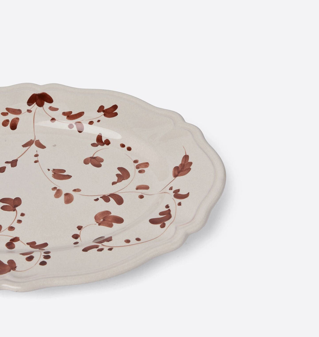Amber Interiors - Floral Oval Platter