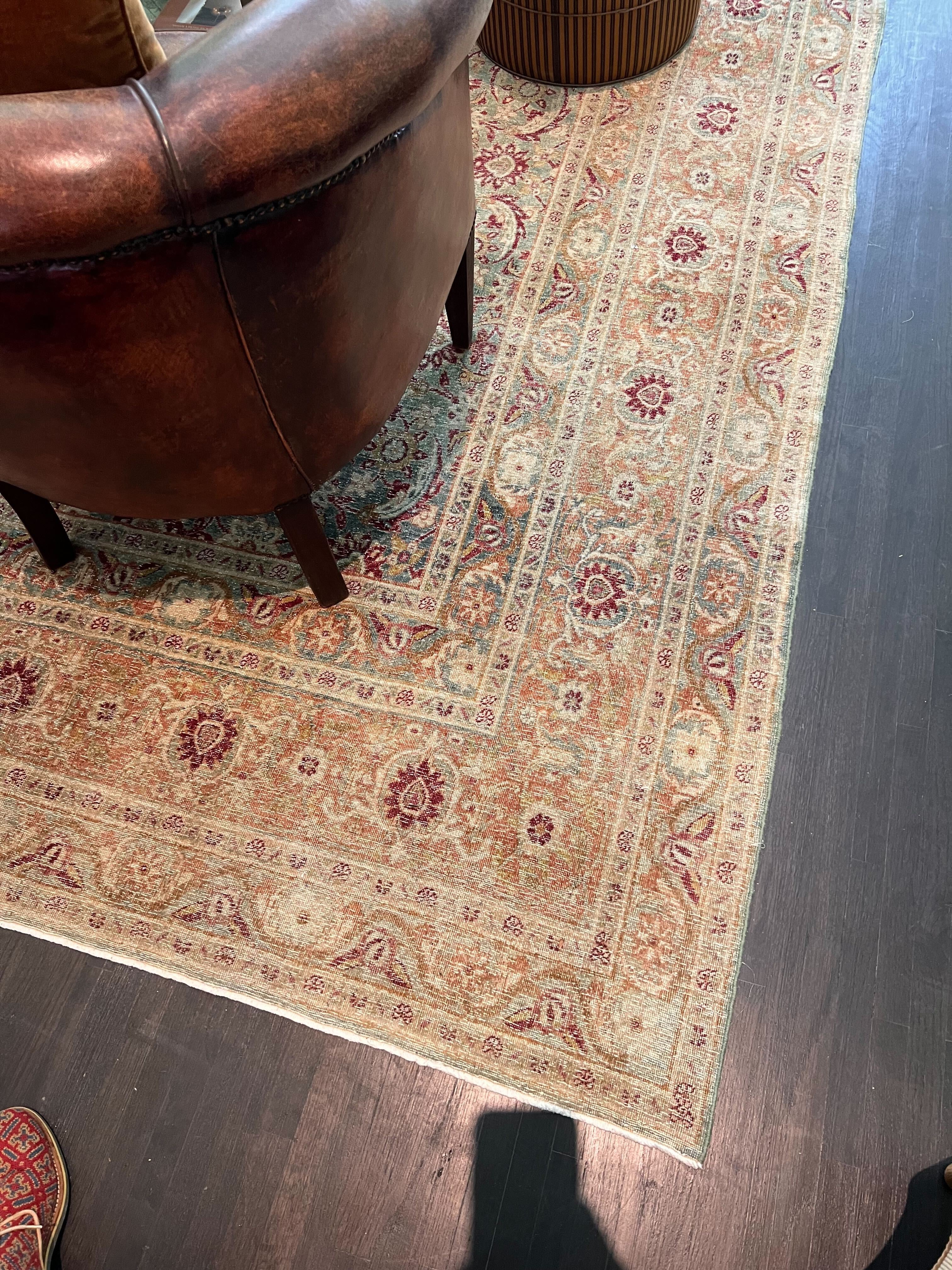 Nicky Kehoe - VTG GOLD/BLUE YAZ RUG
