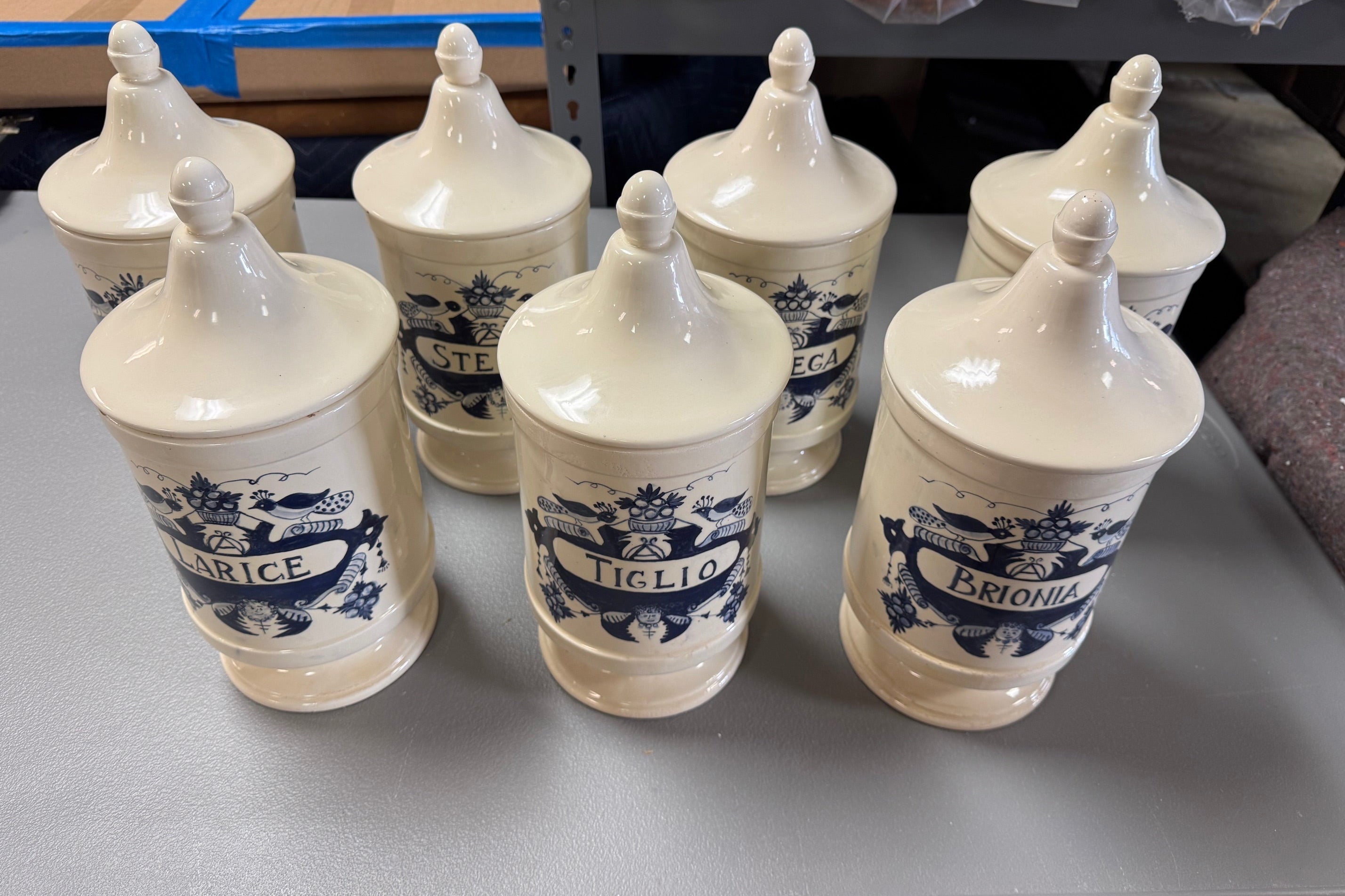 Nicky Kehoe - VTG ITALIAN APOTHECARY JARS