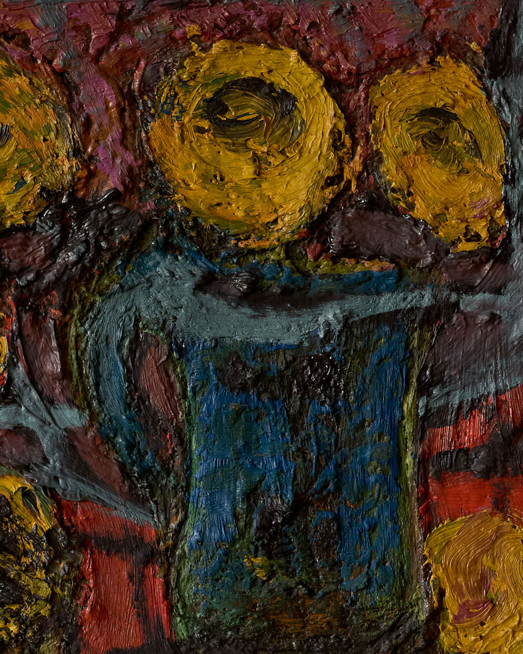 Lostine - Impasto Still Life with Sunflowers