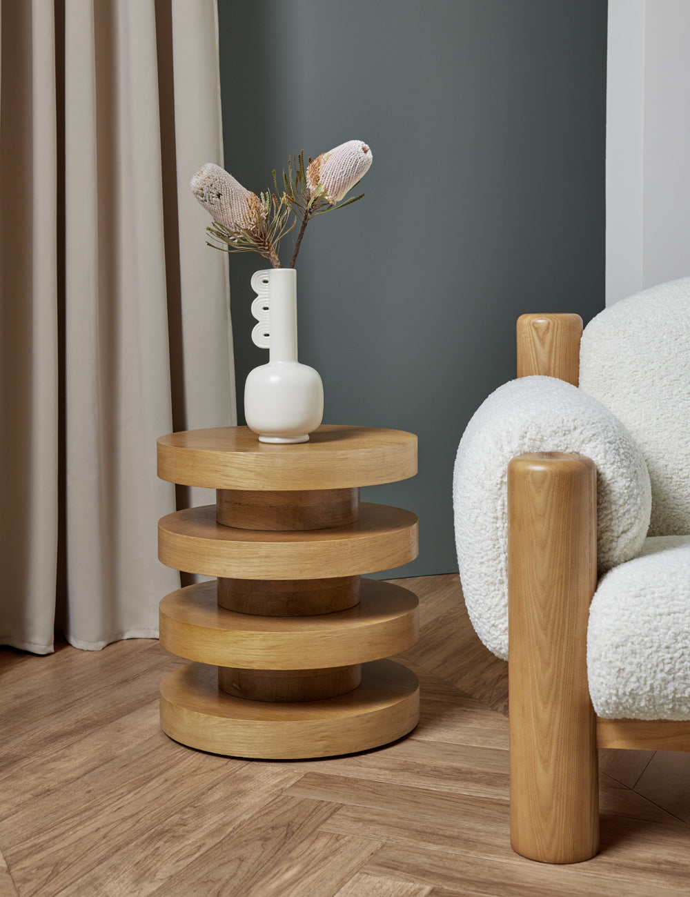 Lulu and Georgia - Pentwater Round Side Table by Sarah Sherman Samuel
