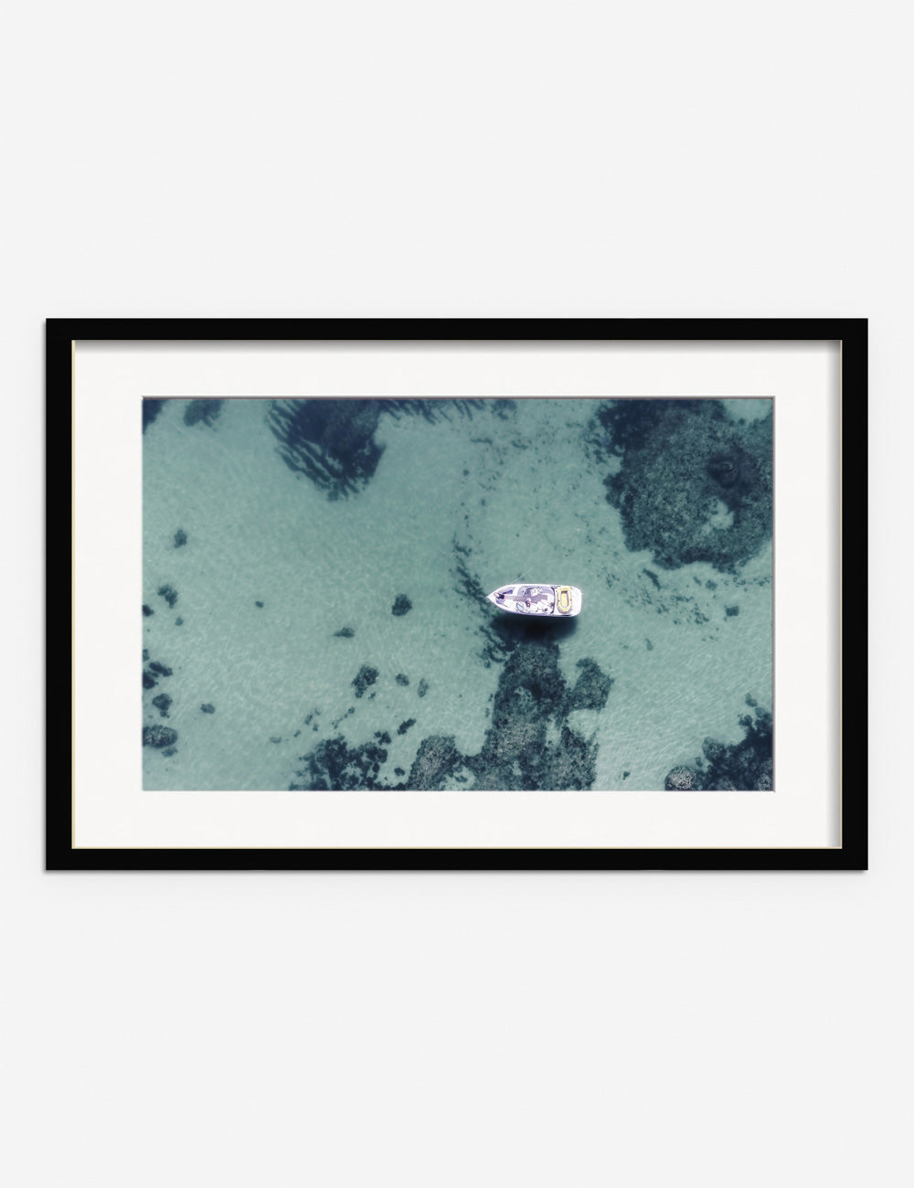 Lulu and Georgia - Aerial Ocean Bliss Photography Print by Ingrid Beddoes