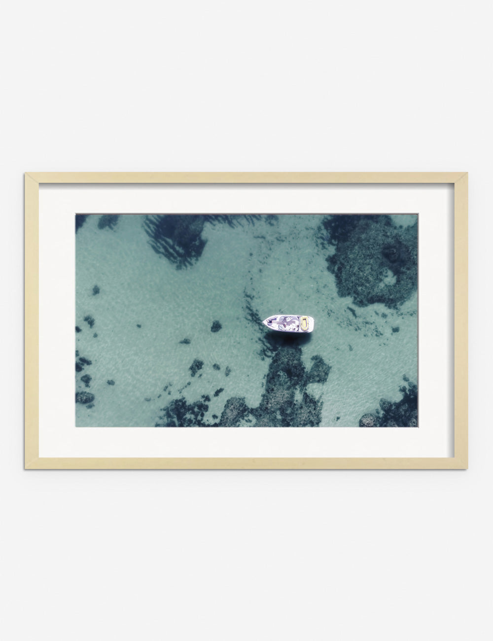 Lulu and Georgia - Aerial Ocean Bliss Photography Print by Ingrid Beddoes