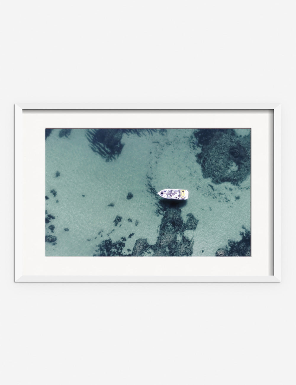 Lulu and Georgia - Aerial Ocean Bliss Photography Print by Ingrid Beddoes
