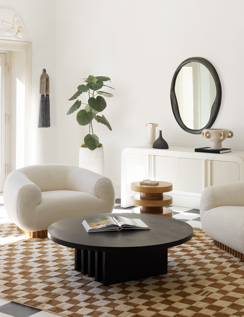 Lulu and Georgia - Doreen Round Mirror
