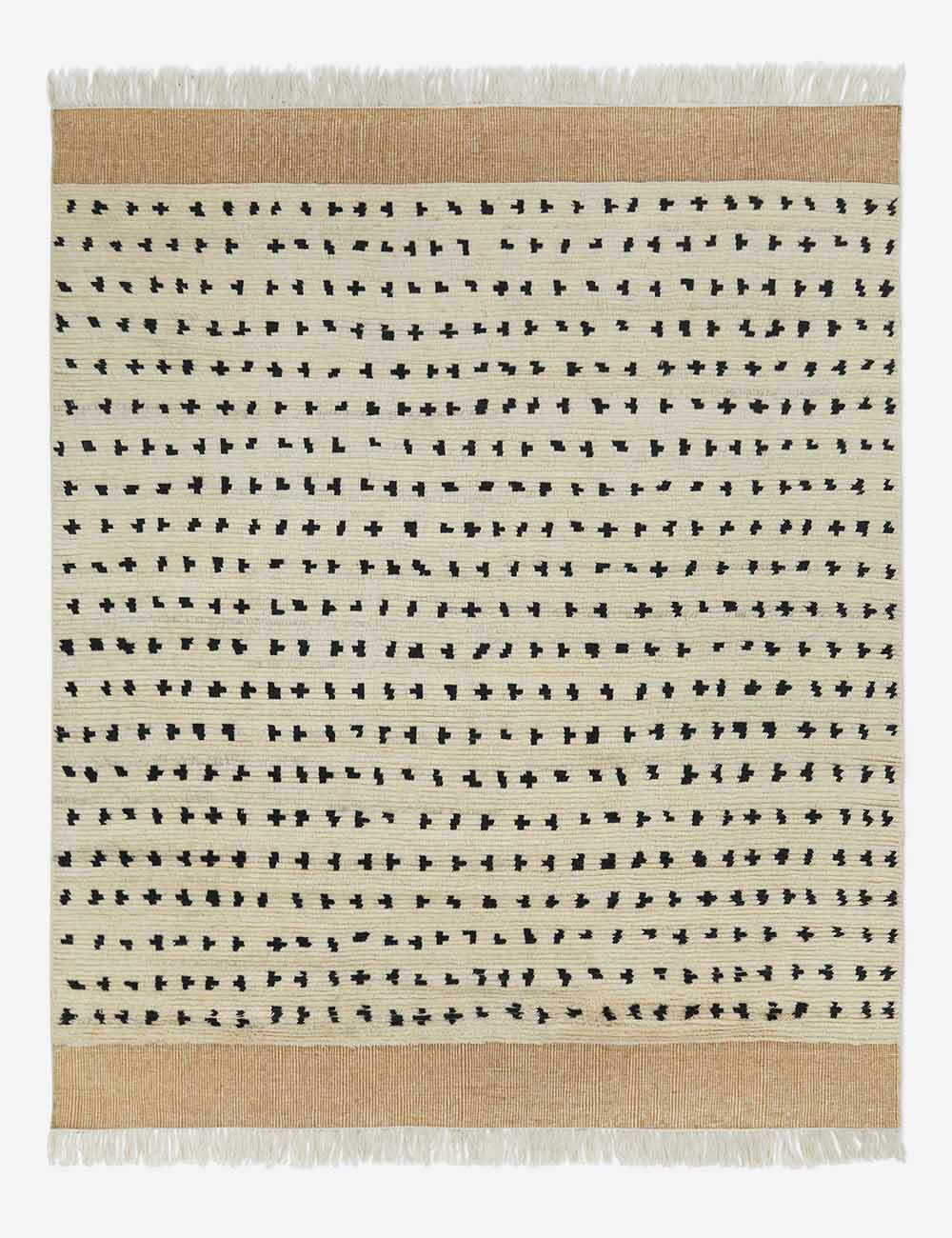 Lulu and Georgia - Irregular Dots Hand - Knotted Wool Rug by Sarah Sherman Samuel