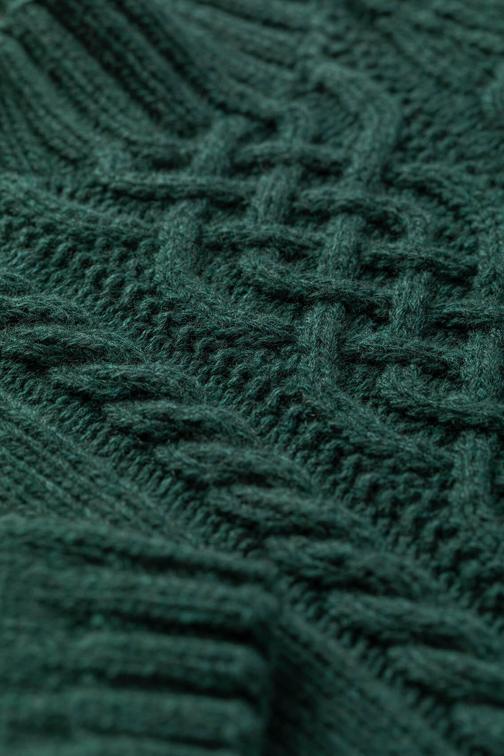 Johnstons of Elgin - Children's Cable Hand Knitted Cashmere Jumper in Spruce