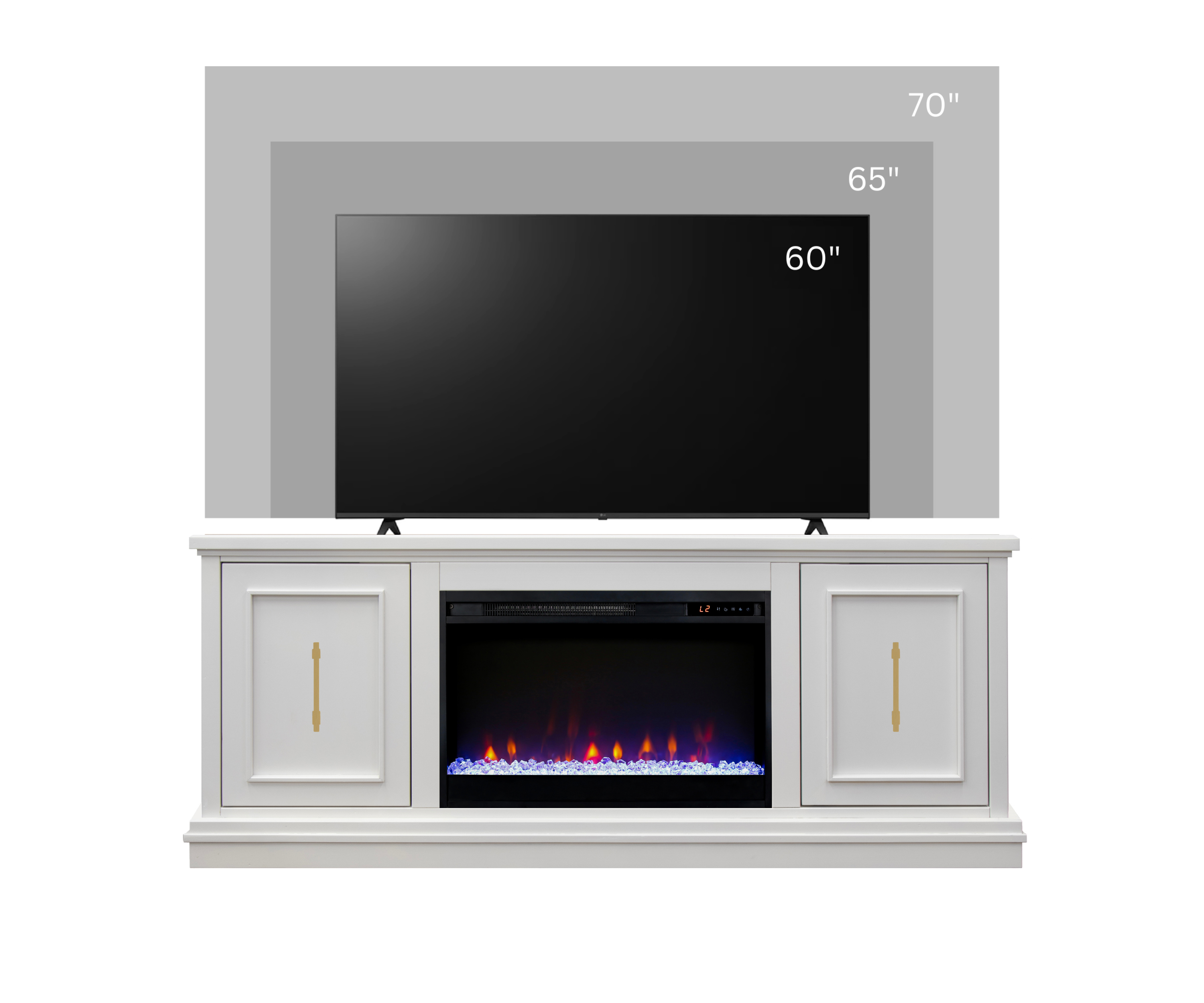 Real Cozy - 64" Jordan Fireplace TV Stand