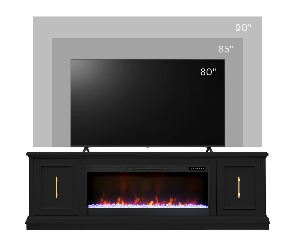Real Cozy - 82" Jordan Fireplace TV Stand