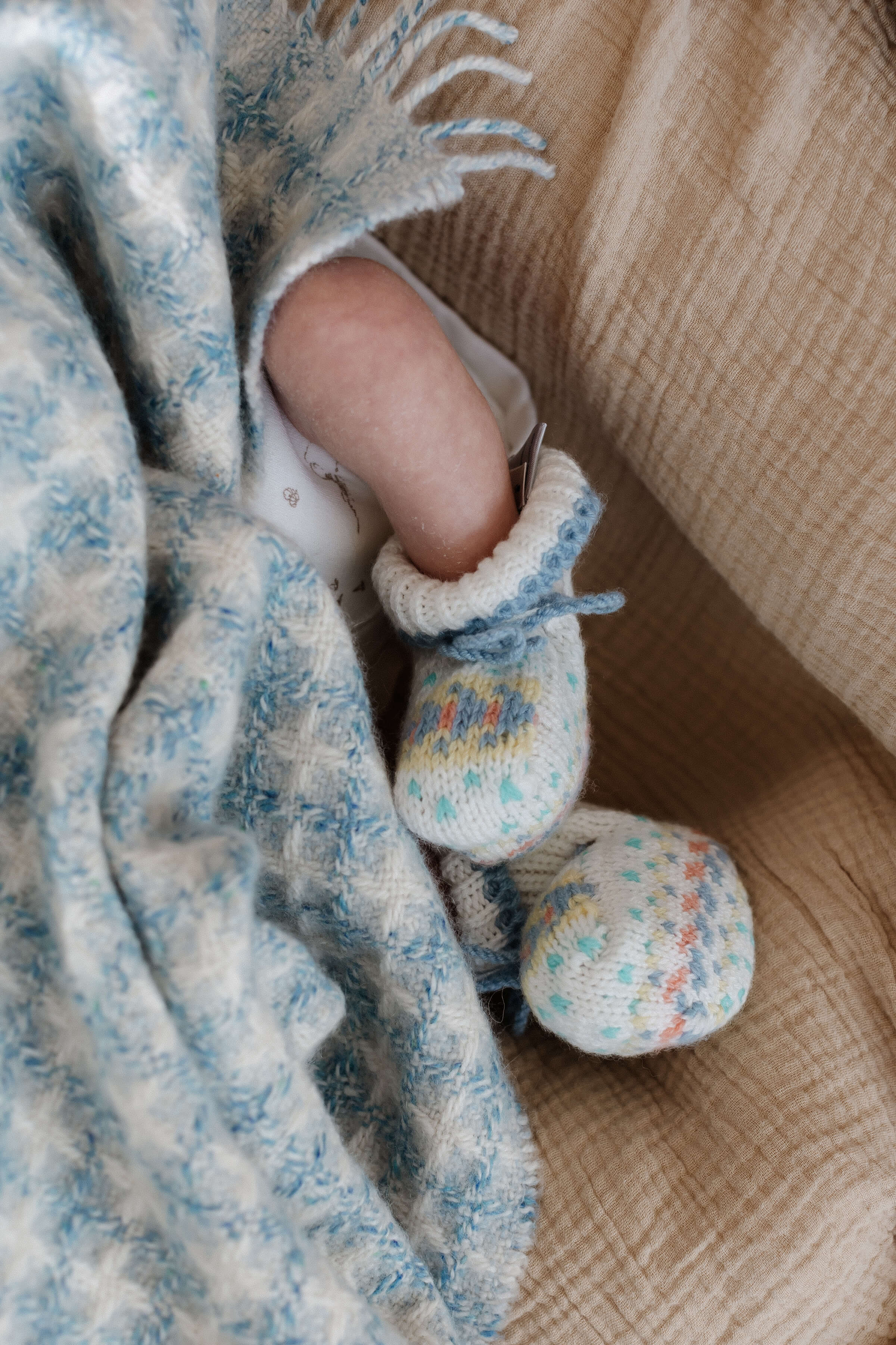 Johnstons of Elgin - Donegal Cashmere Blue Baby Blanket