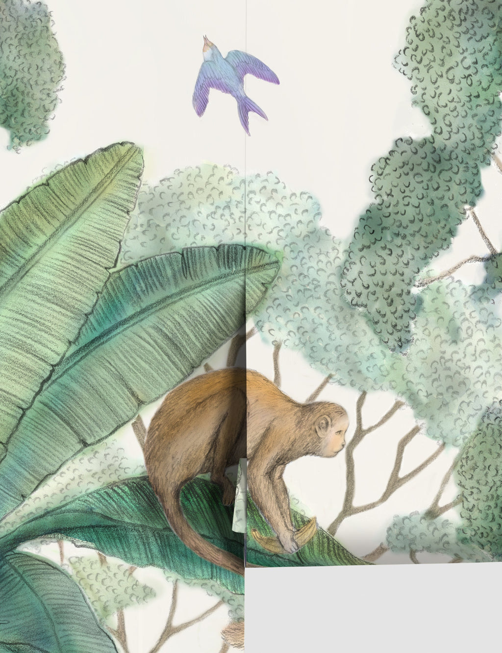 Lulu and Georgia - Jungle Wallpaper Mural
