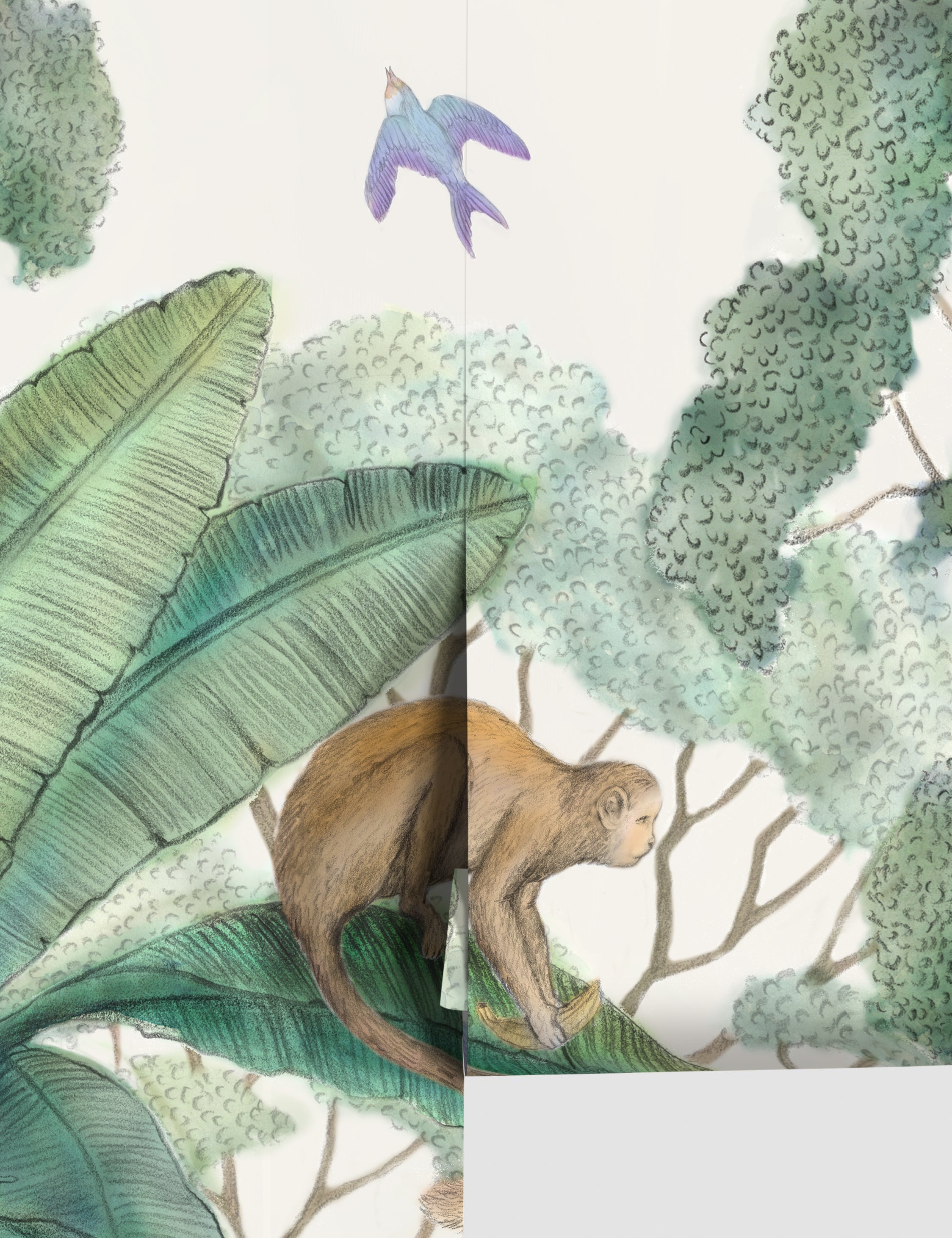 Lulu and Georgia - Jungle Wallpaper Mural