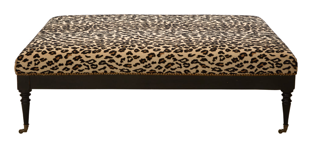 Jayson Home - Vintage Leopard Ottoman
