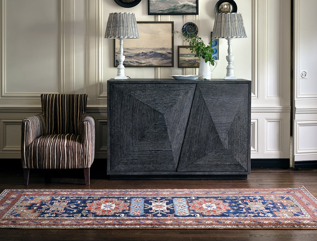 Jayson Home - Vintage Heriz Rug - 8'9" x 3'7"