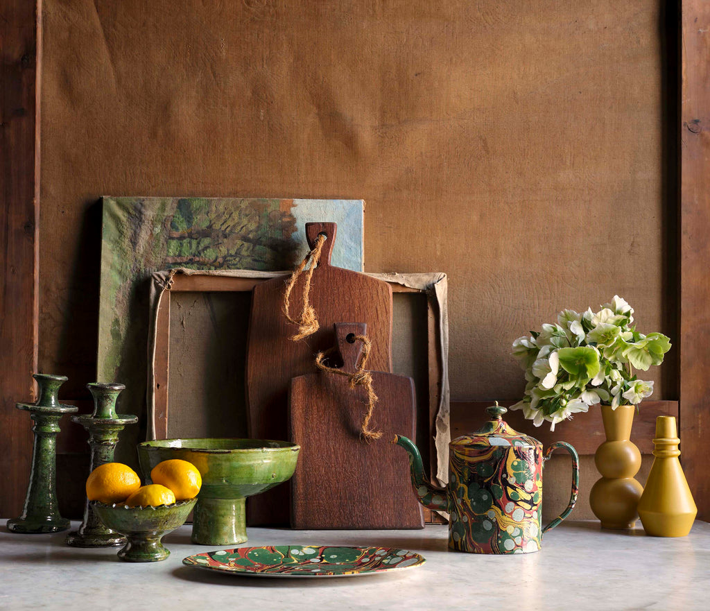 Jayson Home - Astier de Villatte Marbled Teapot