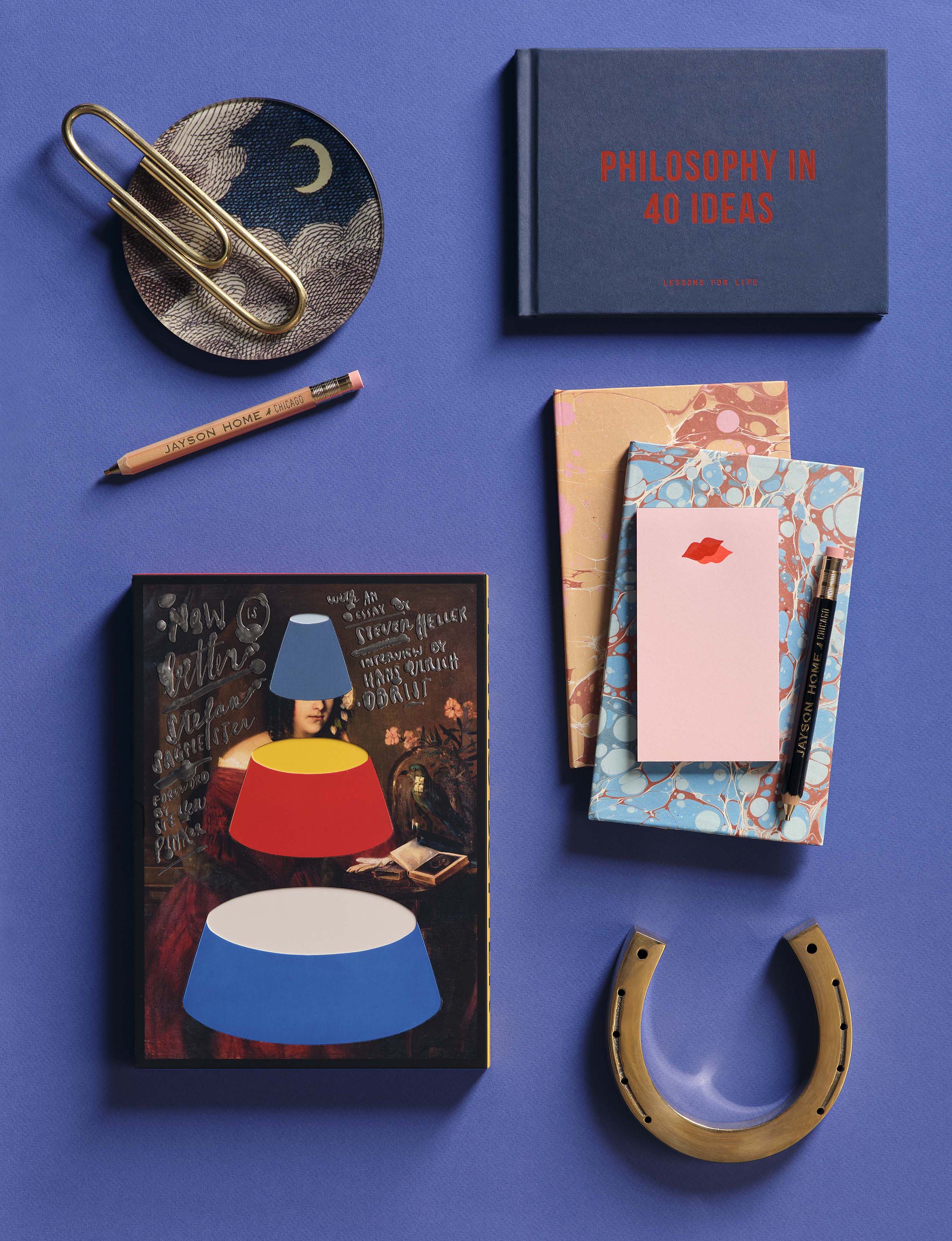 Jayson Home - Clouds and Crescent Moon Plate